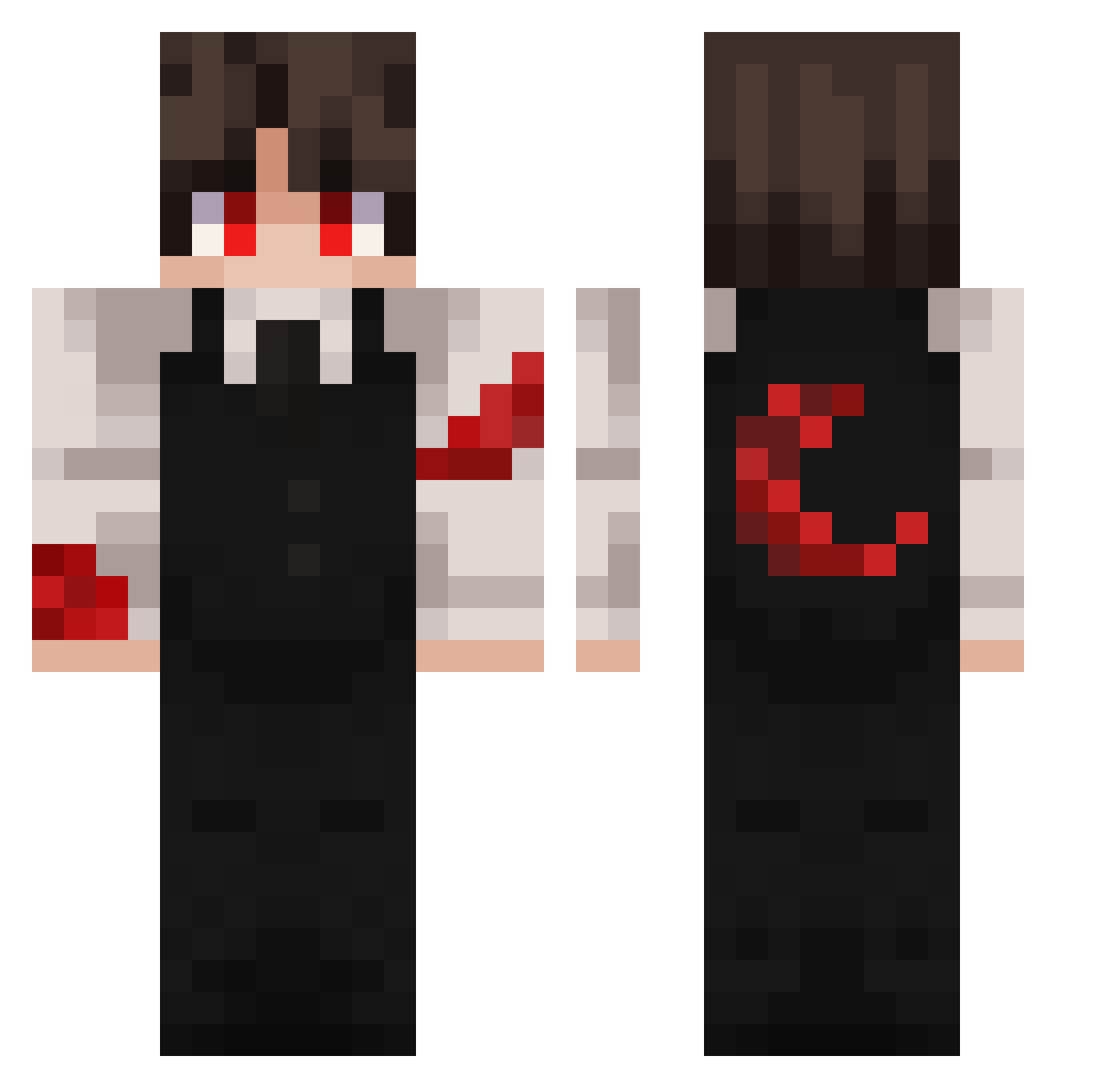 FastTomTom12 Minecraft skin, front and back view