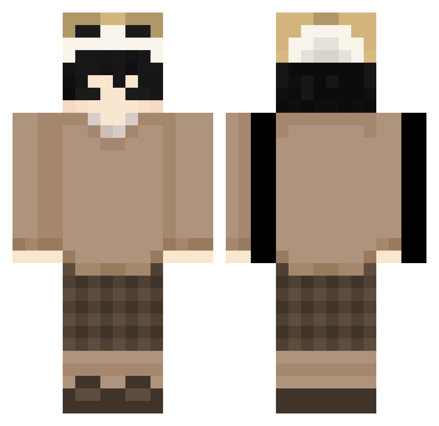 rumuxhi_ Minecraft skin, front and back view