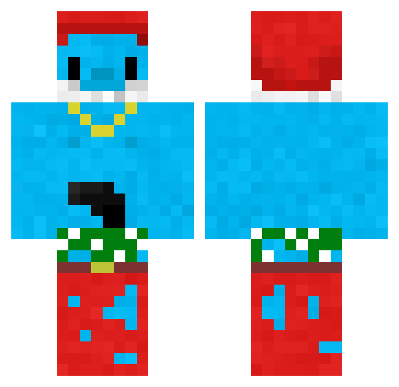 Ionut29 Minecraft skin, front and back view
