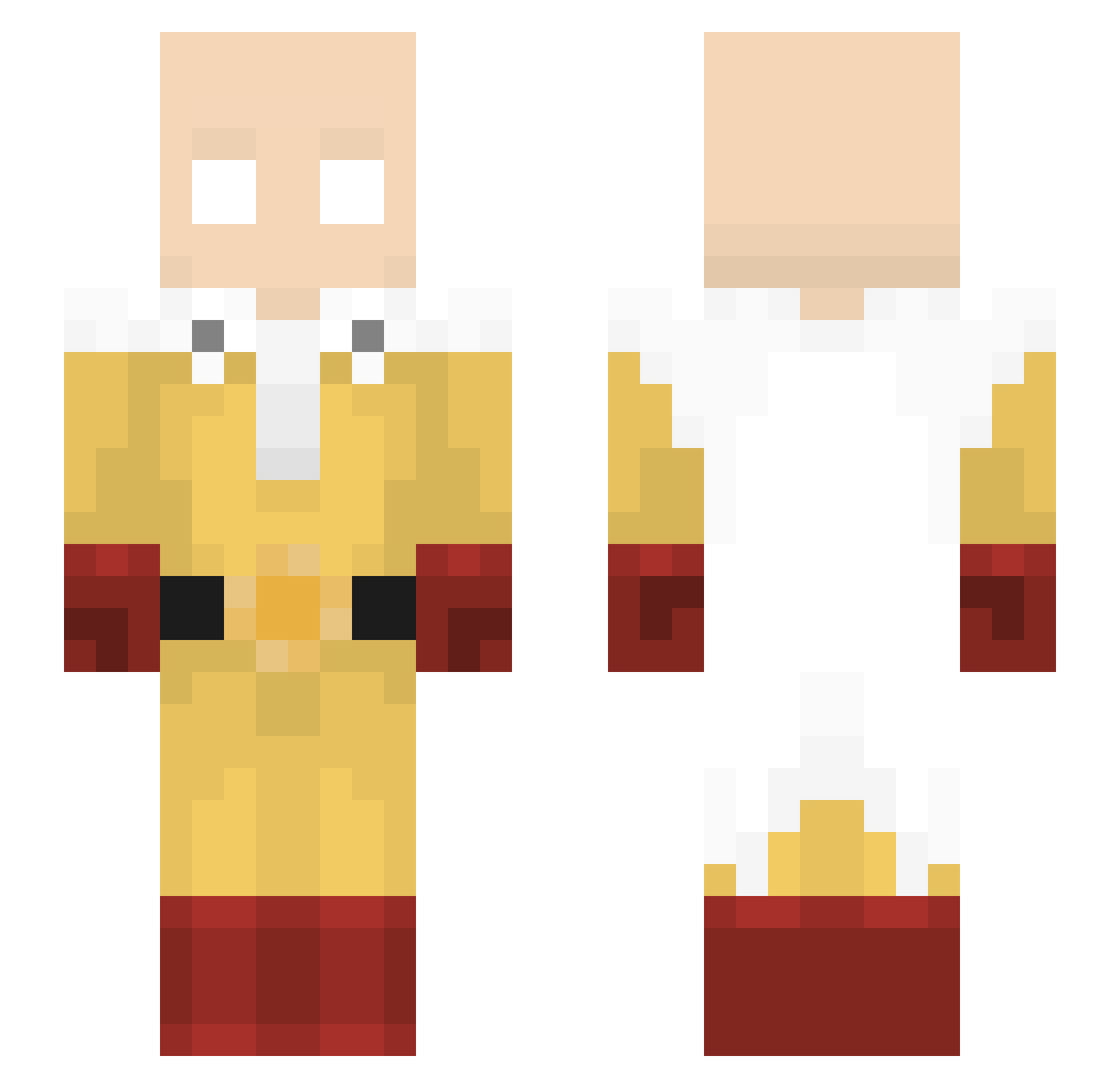 Nebula_Warrior Minecraft skin, front and back view