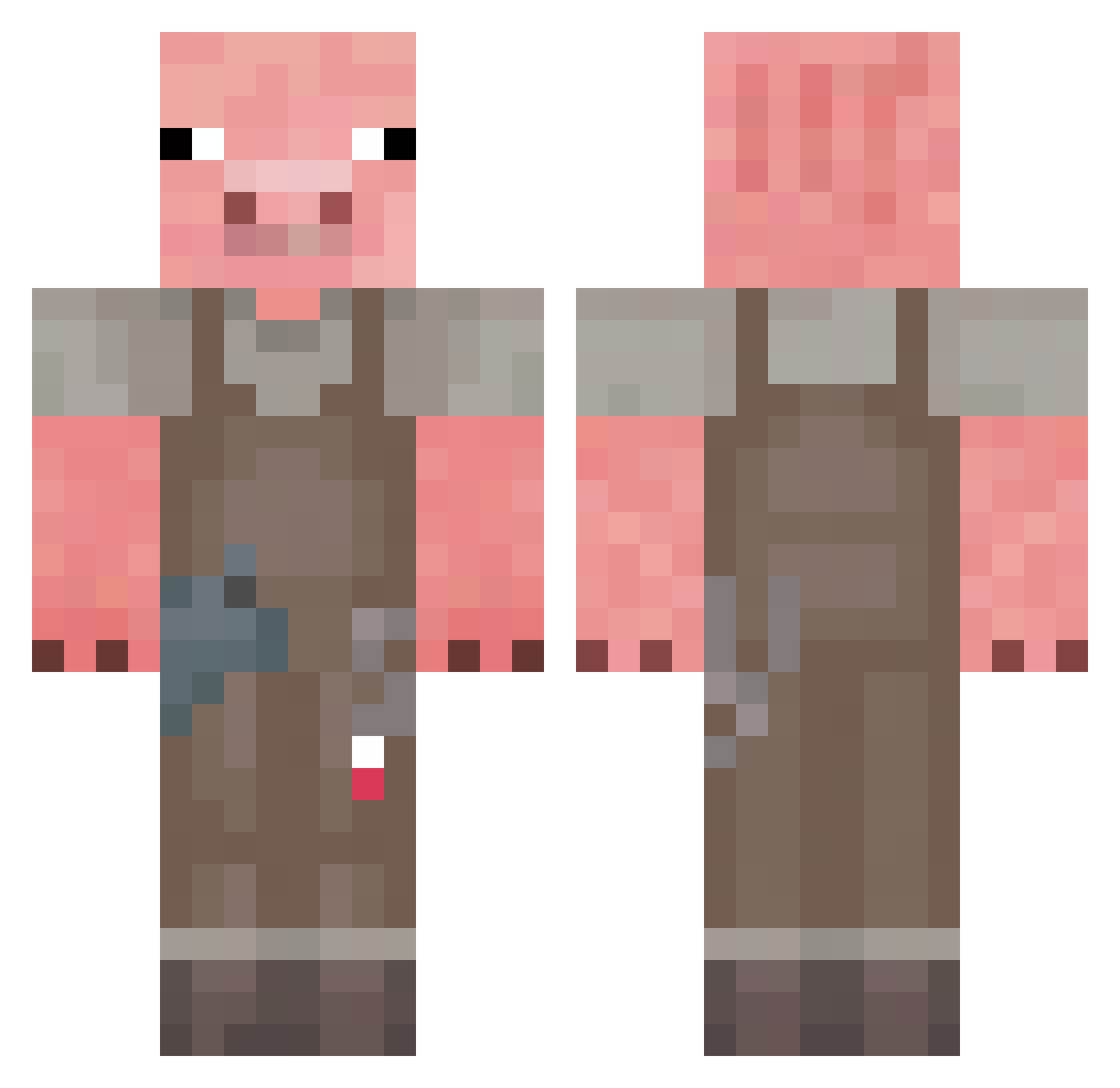 kyh11 Minecraft skin, front and back view