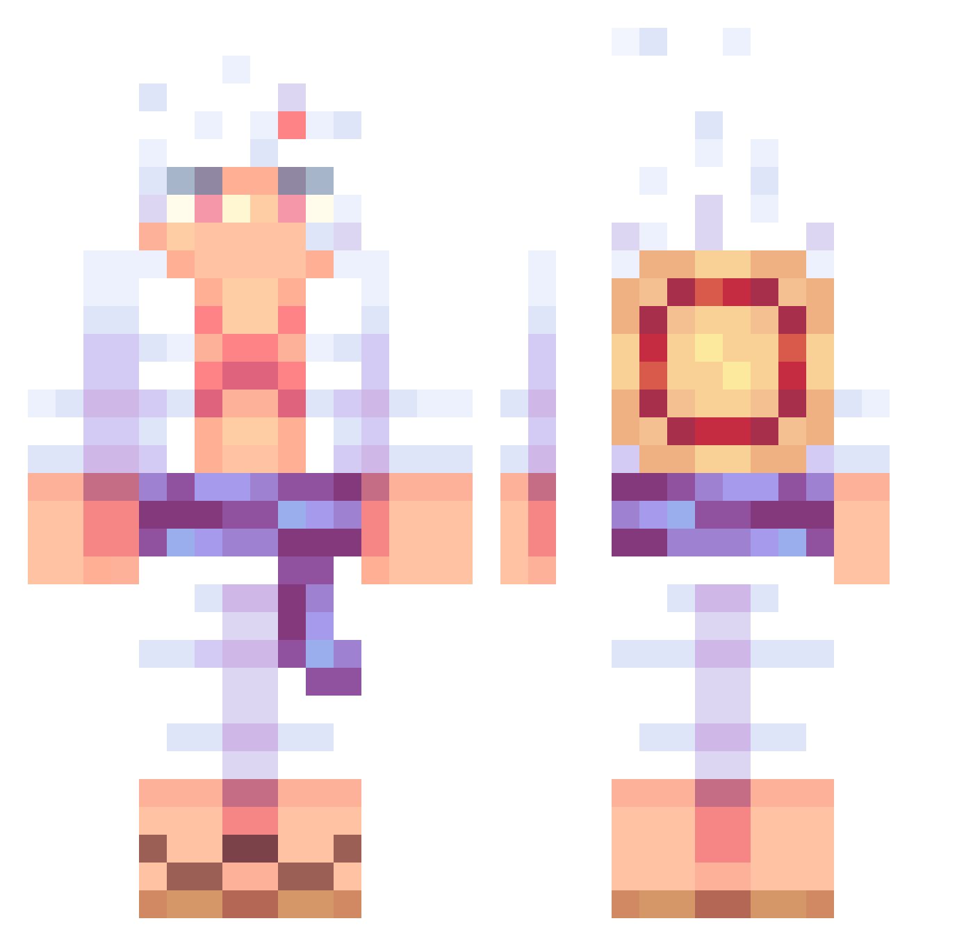 Tonno15 Minecraft skin, front and back view