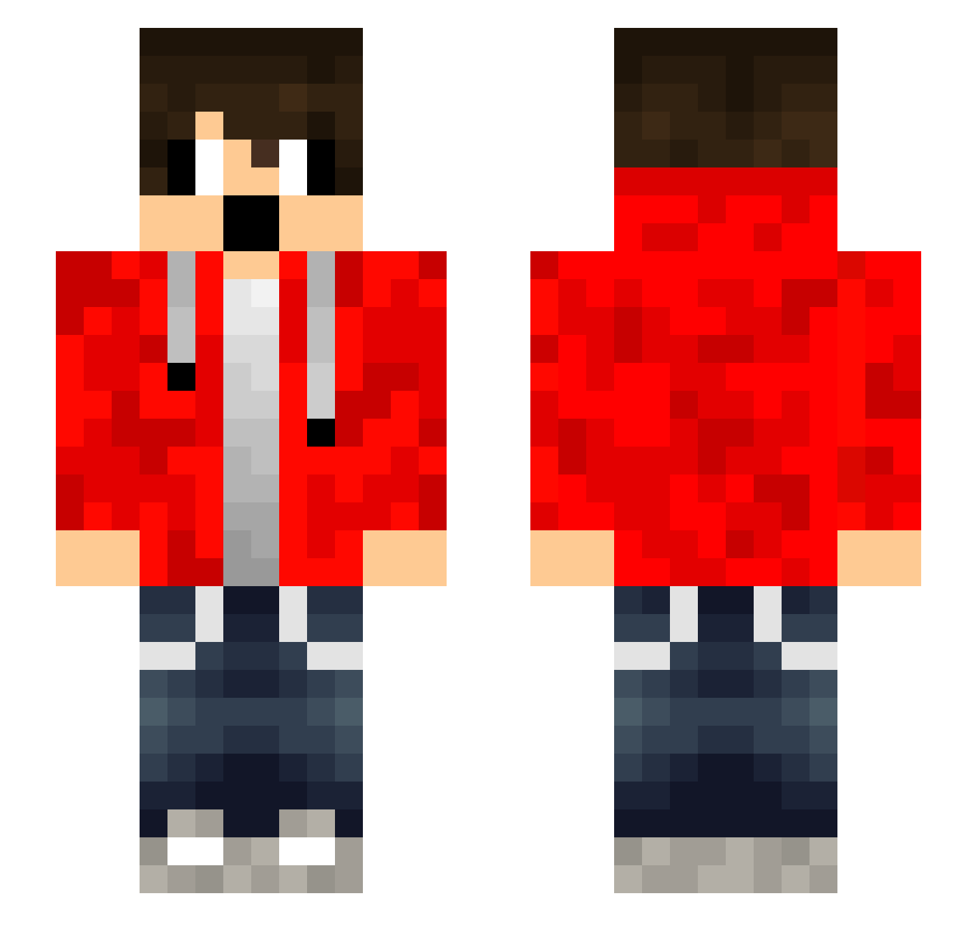 PostisPerrrrrr Minecraft skin, front and back view