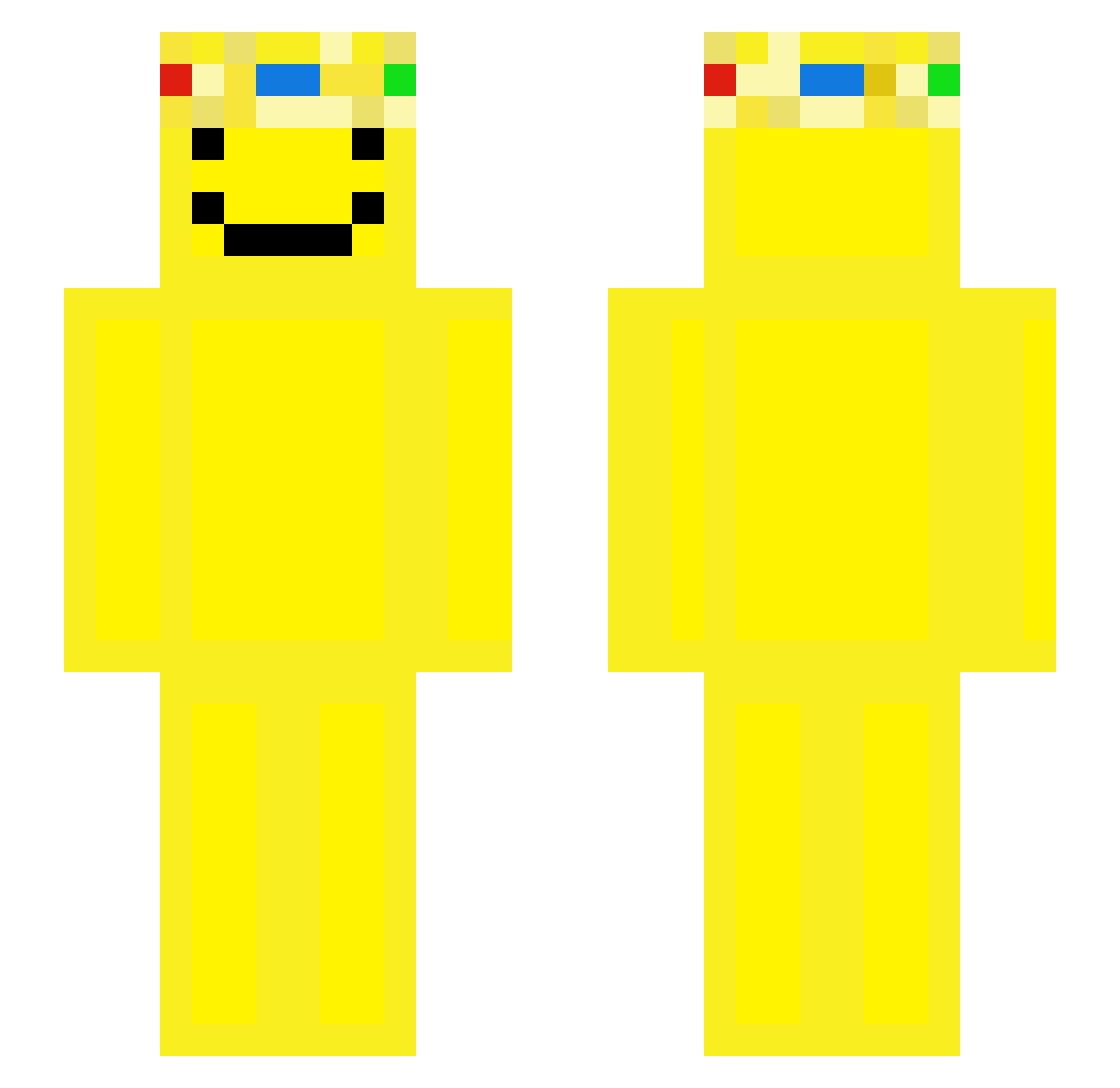 ekam1_ Minecraft skin, front and back view