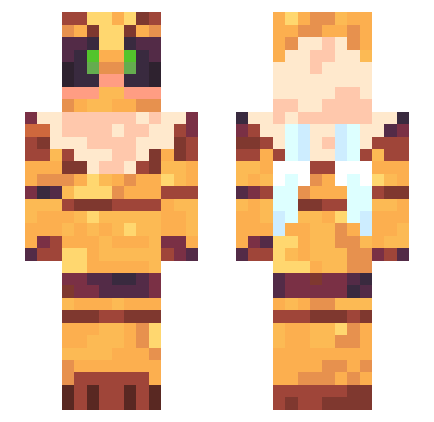 Xoom_was_taken Minecraft skin, front and back view