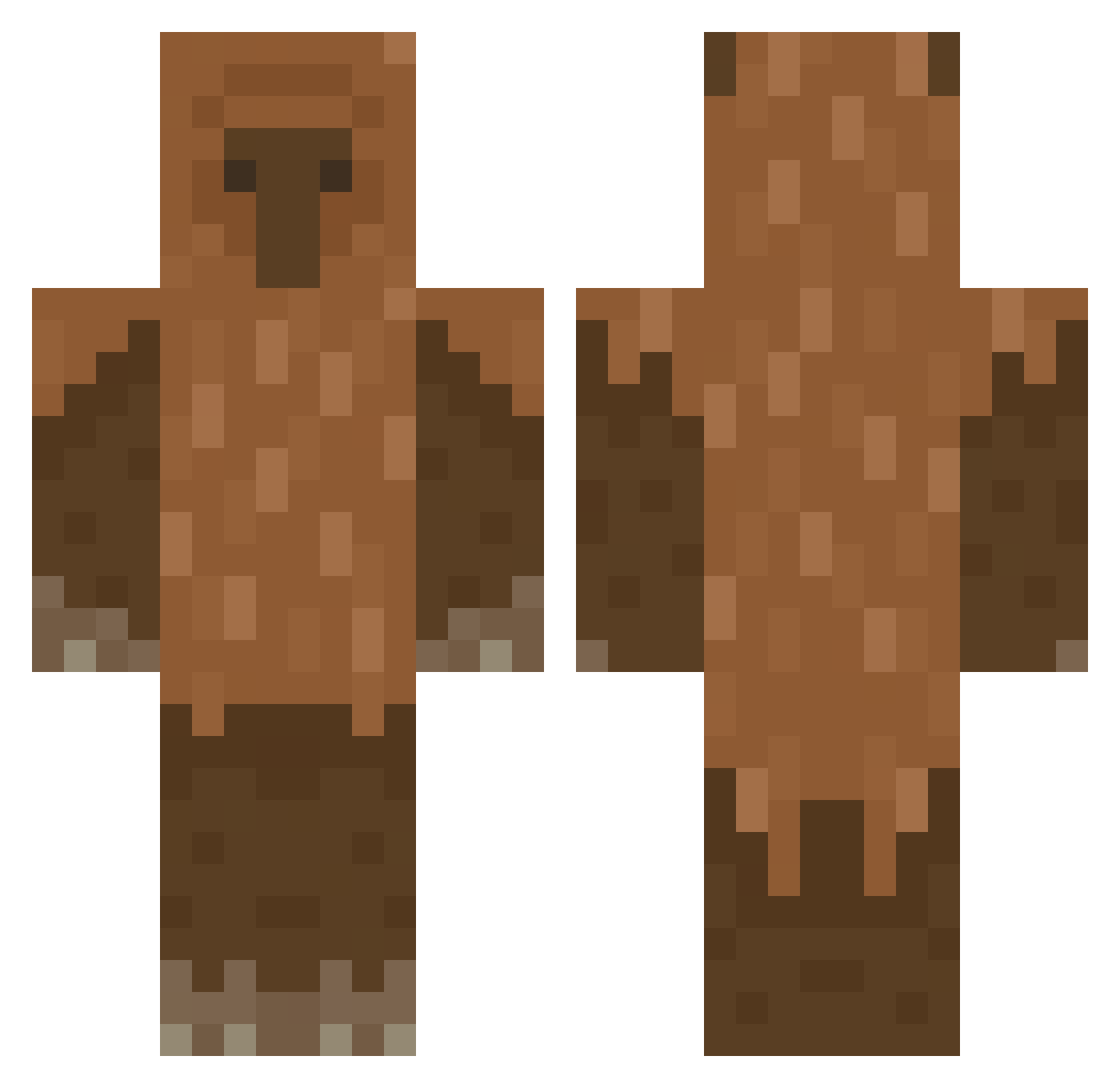 Cabreezy Minecraft skin, front and back view