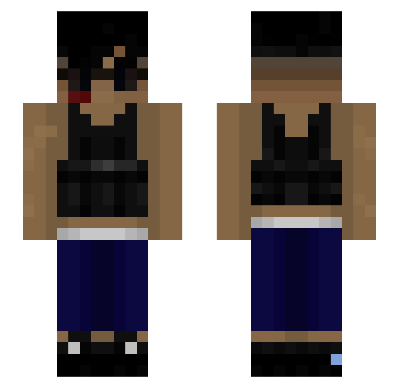 ripharambechan Minecraft skin, front and back view