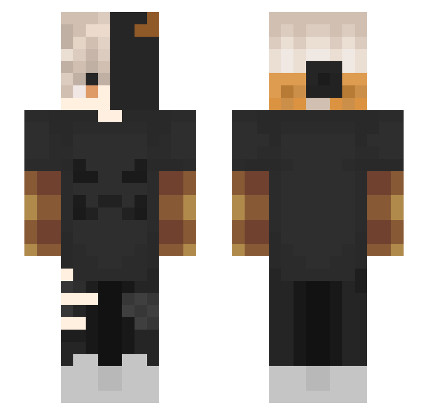 yoaketaro Minecraft skin, front and back view