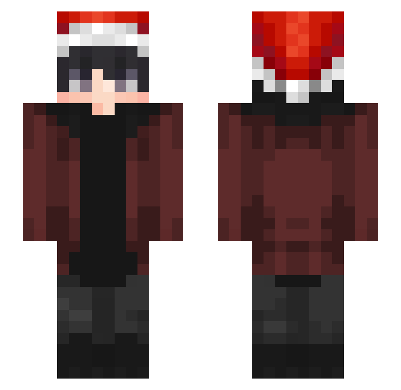 Ronny_jp Minecraft skin, front and back view