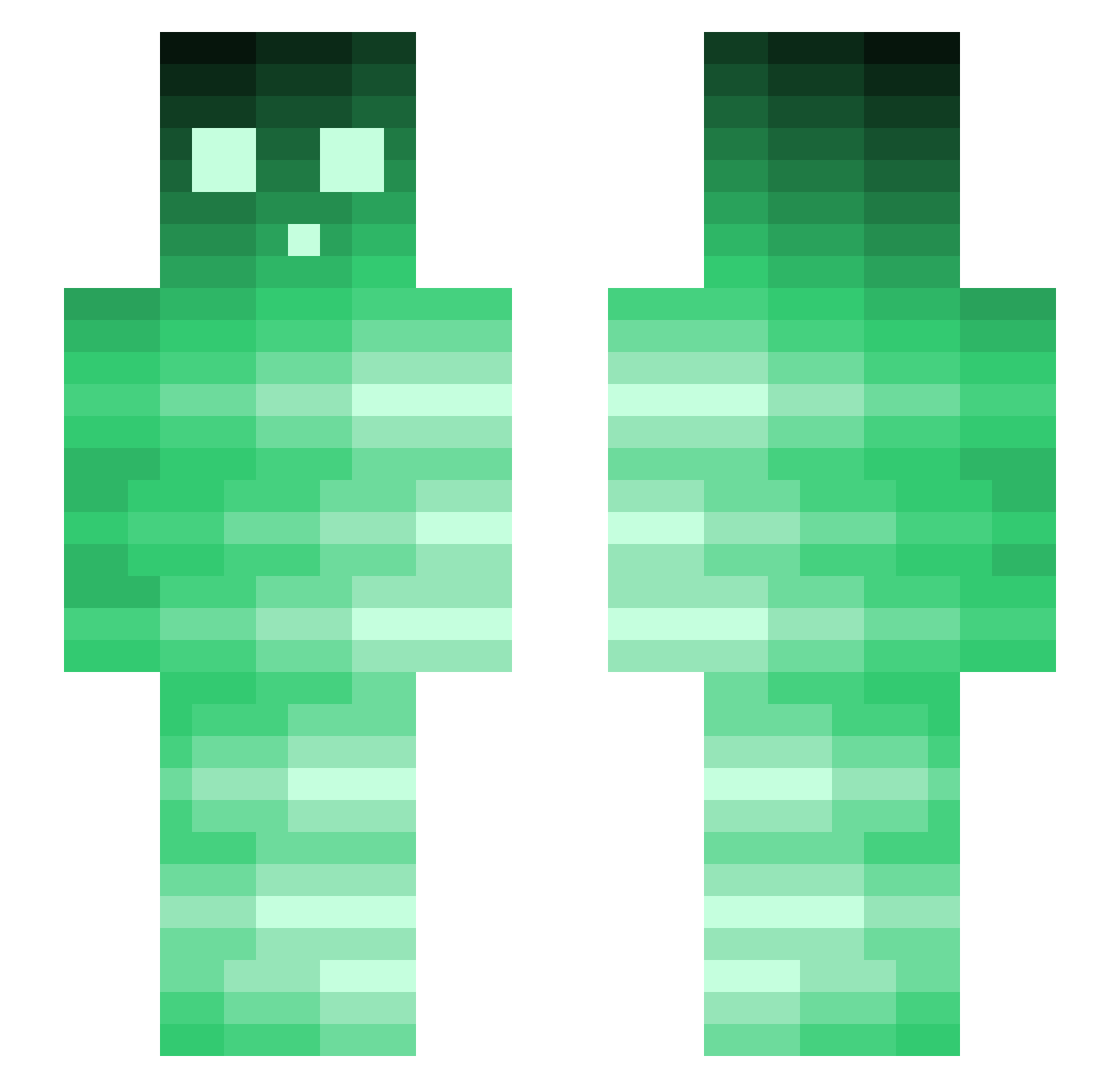 Bxstian973 Minecraft skin, front and back view