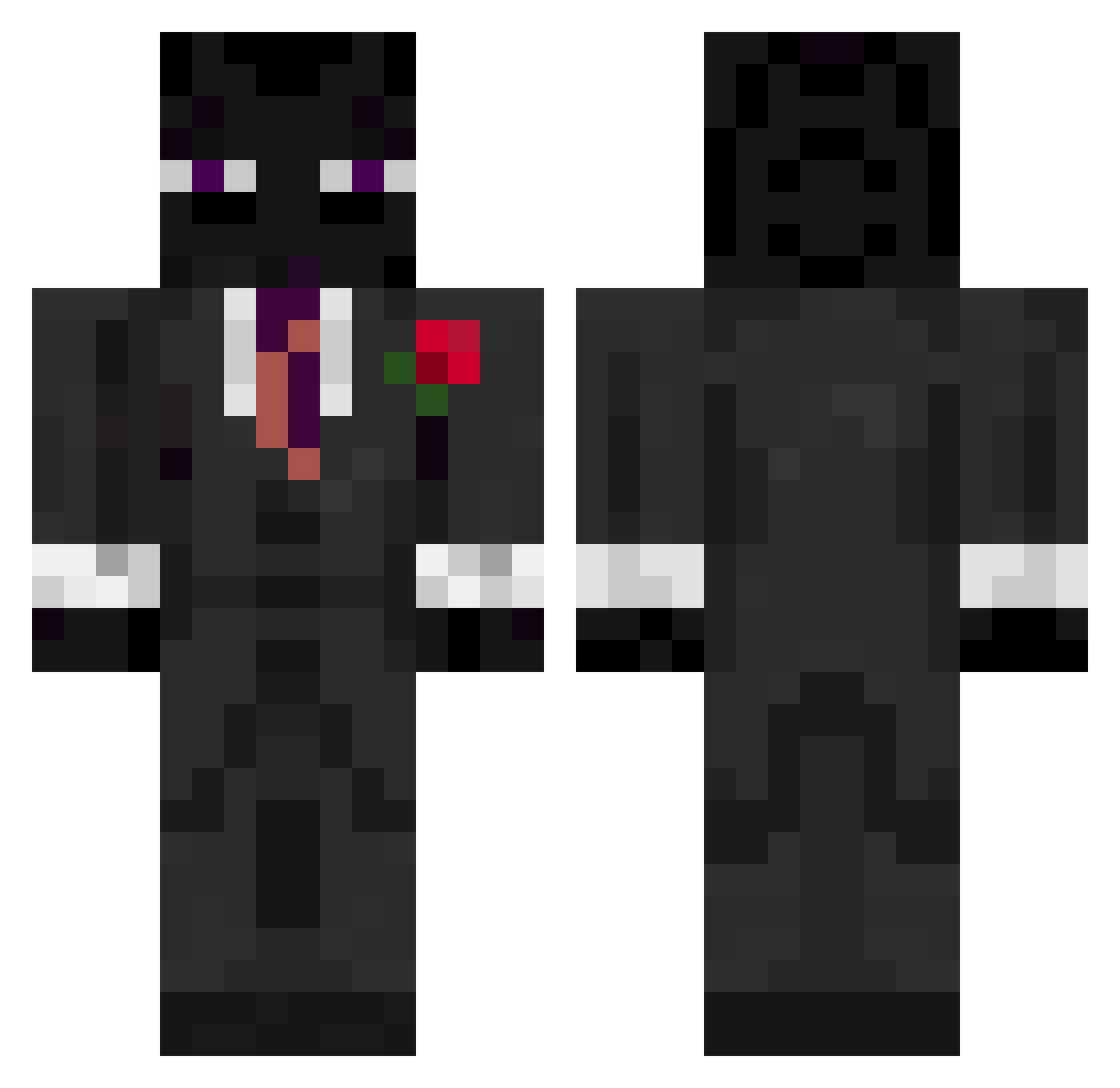 TheDapperGent69 Minecraft skin, front and back view
