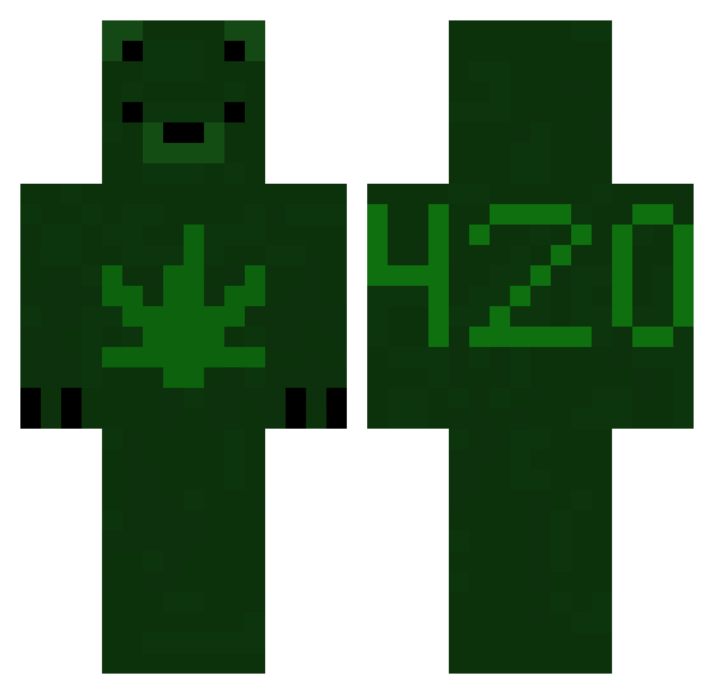 sfsk420 Minecraft skin, front and back view