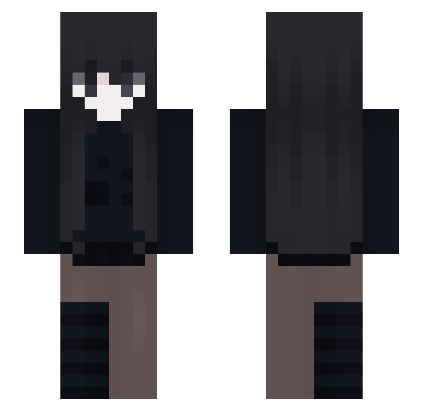 LordPardXD Minecraft skin, front and back view