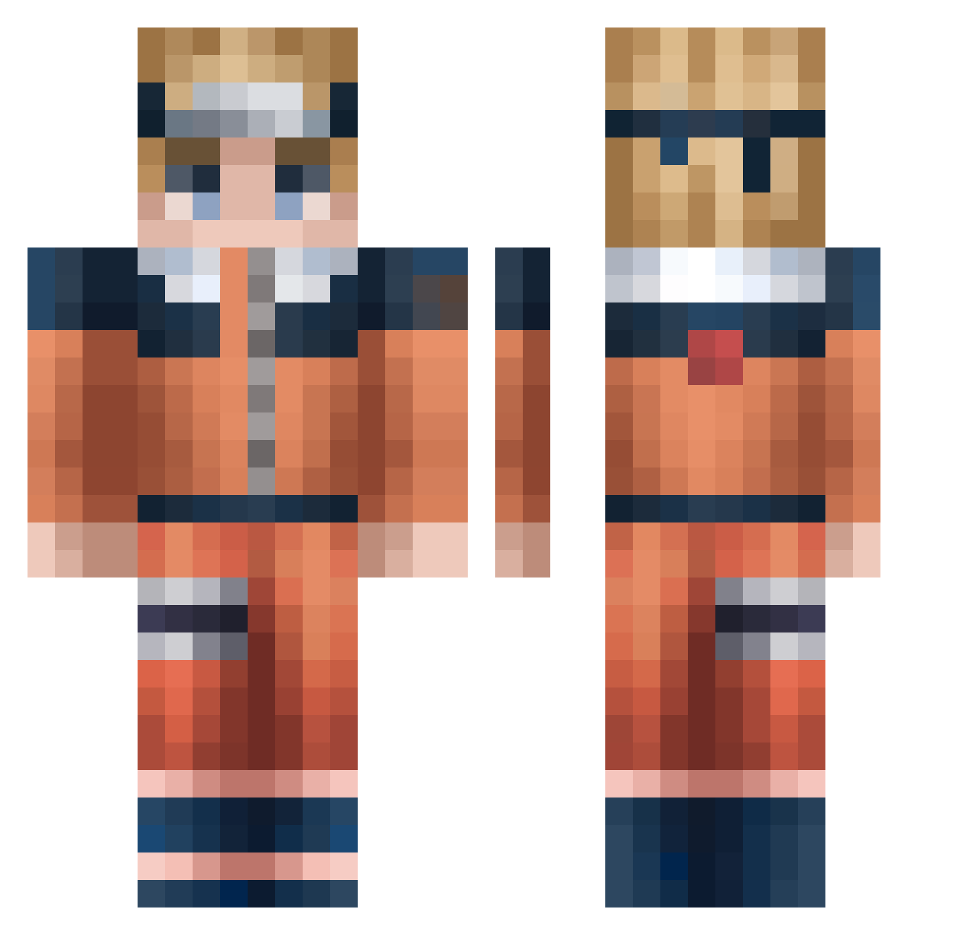 Sonecaaaa__ Minecraft skin, front and back view