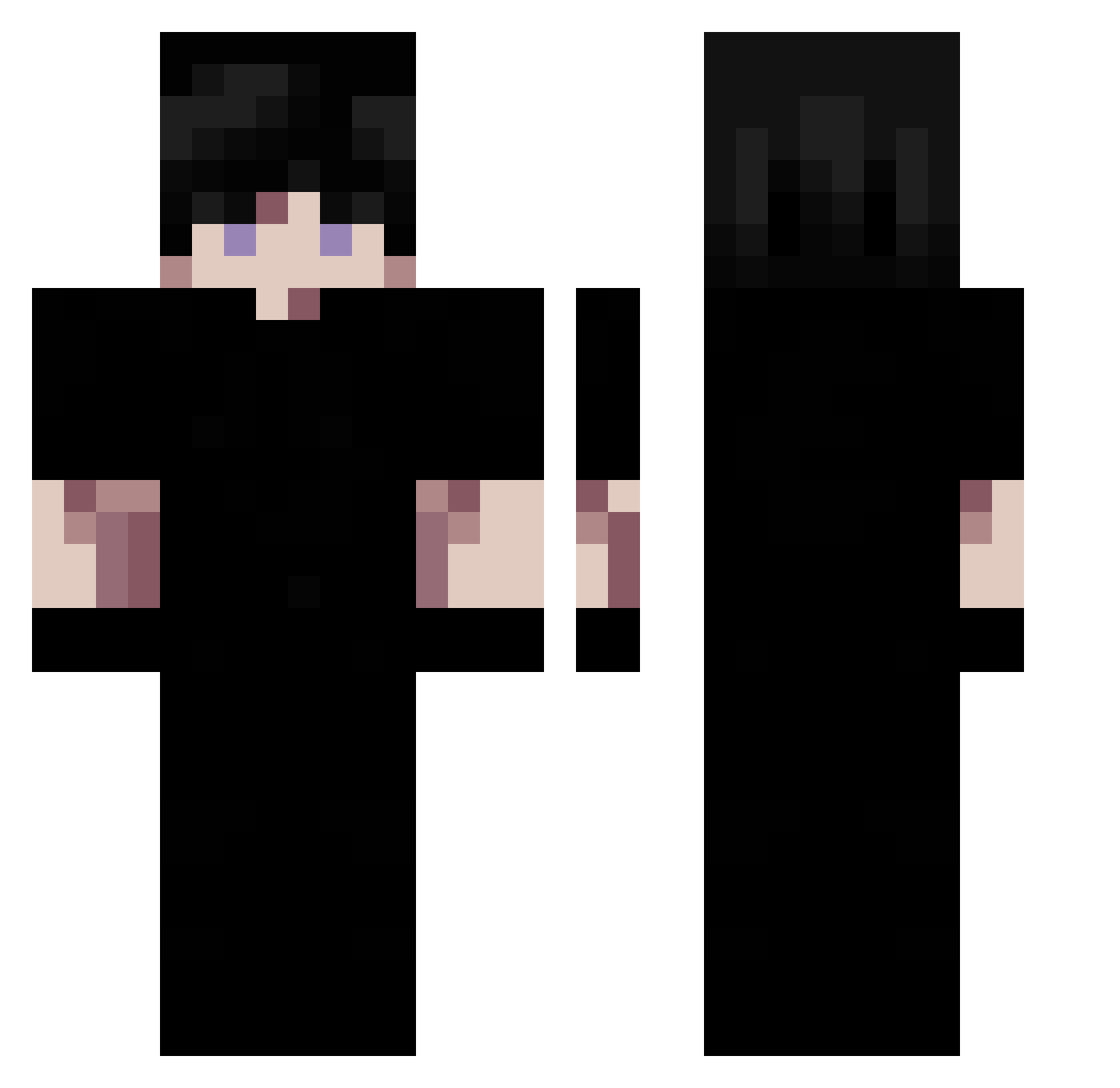 Vigiliarum Minecraft skin, front and back view