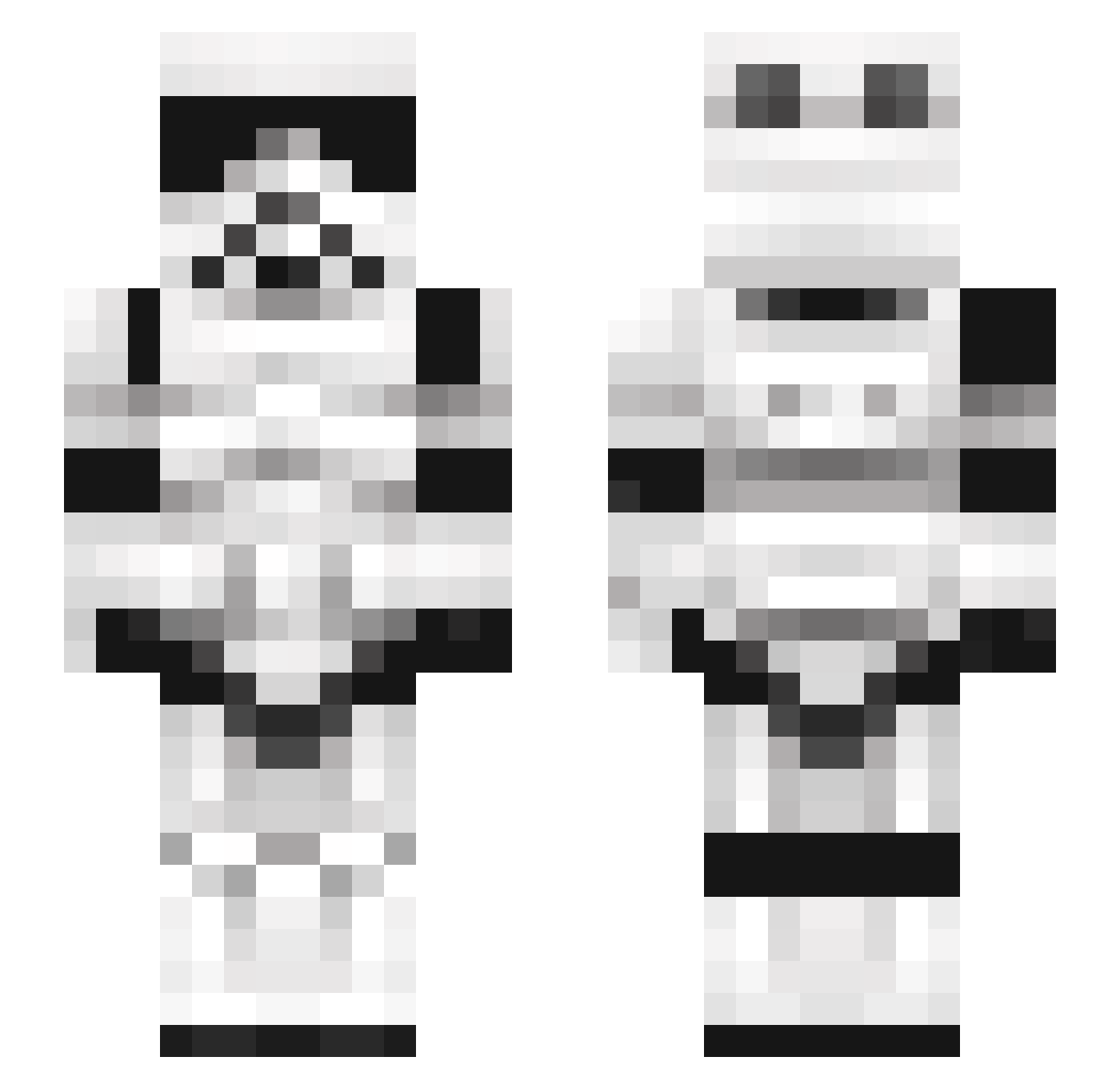 Smythyn Minecraft skin, front and back view