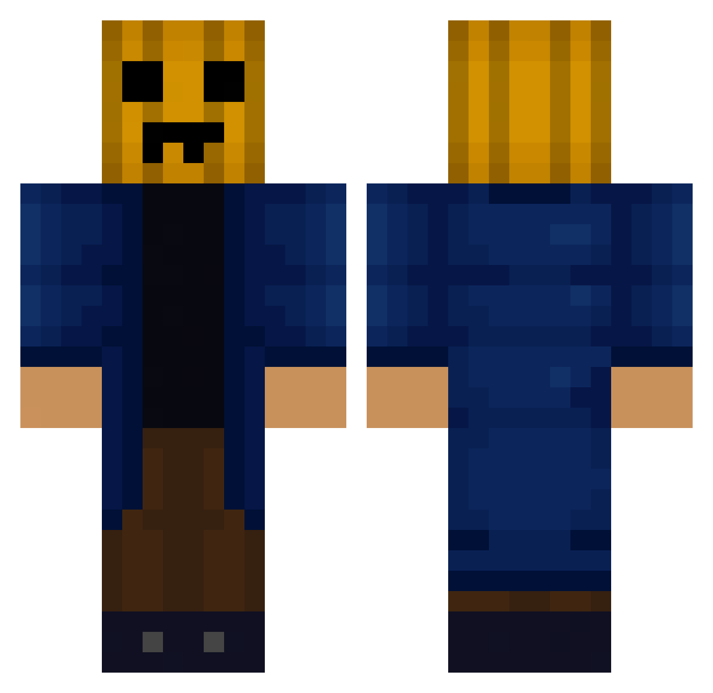 Milde_ Minecraft skin, front and back view
