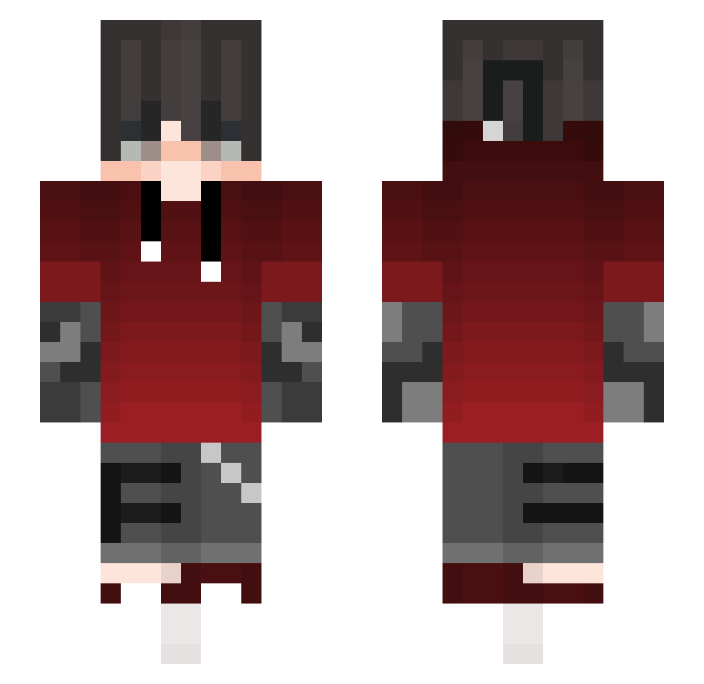 SzybkiKacper Minecraft skin, front and back view