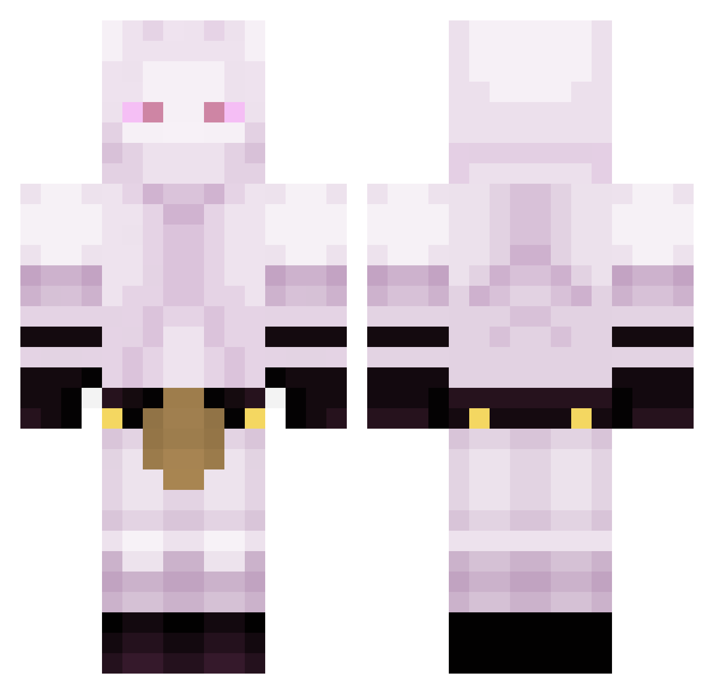 Choco_loco Minecraft skin, front and back view