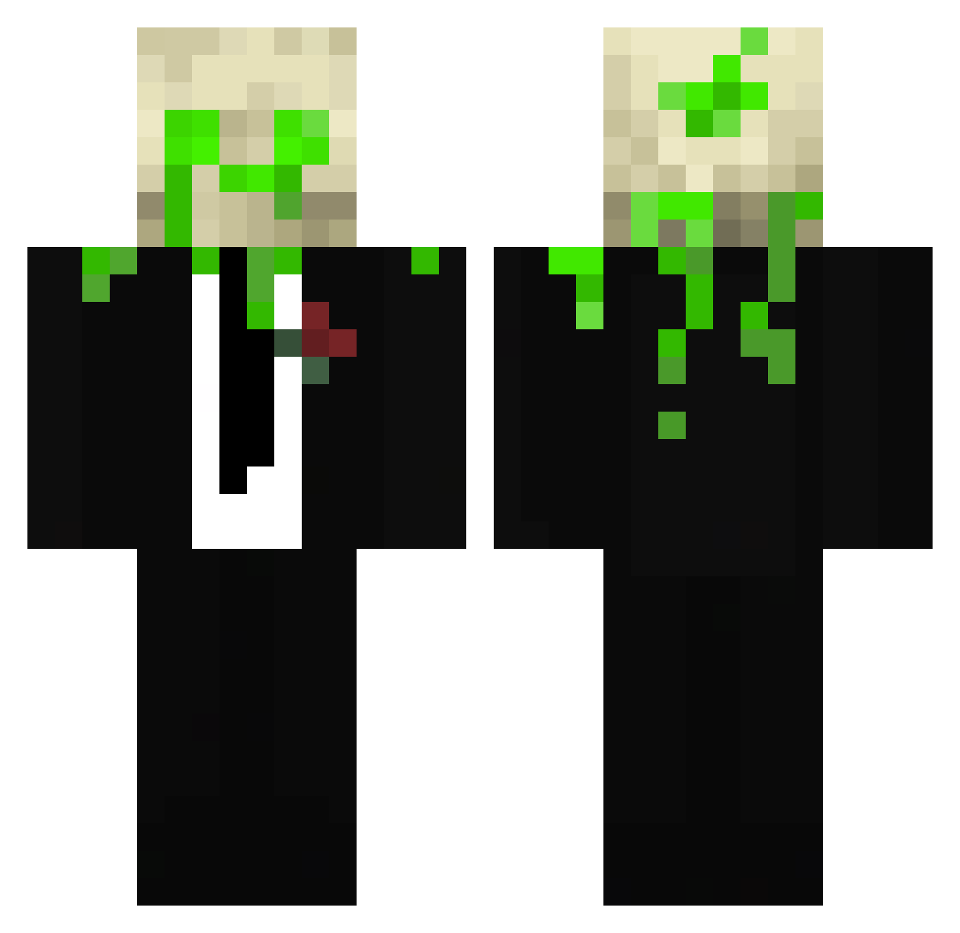 __Auxilium__ Minecraft skin, front and back view