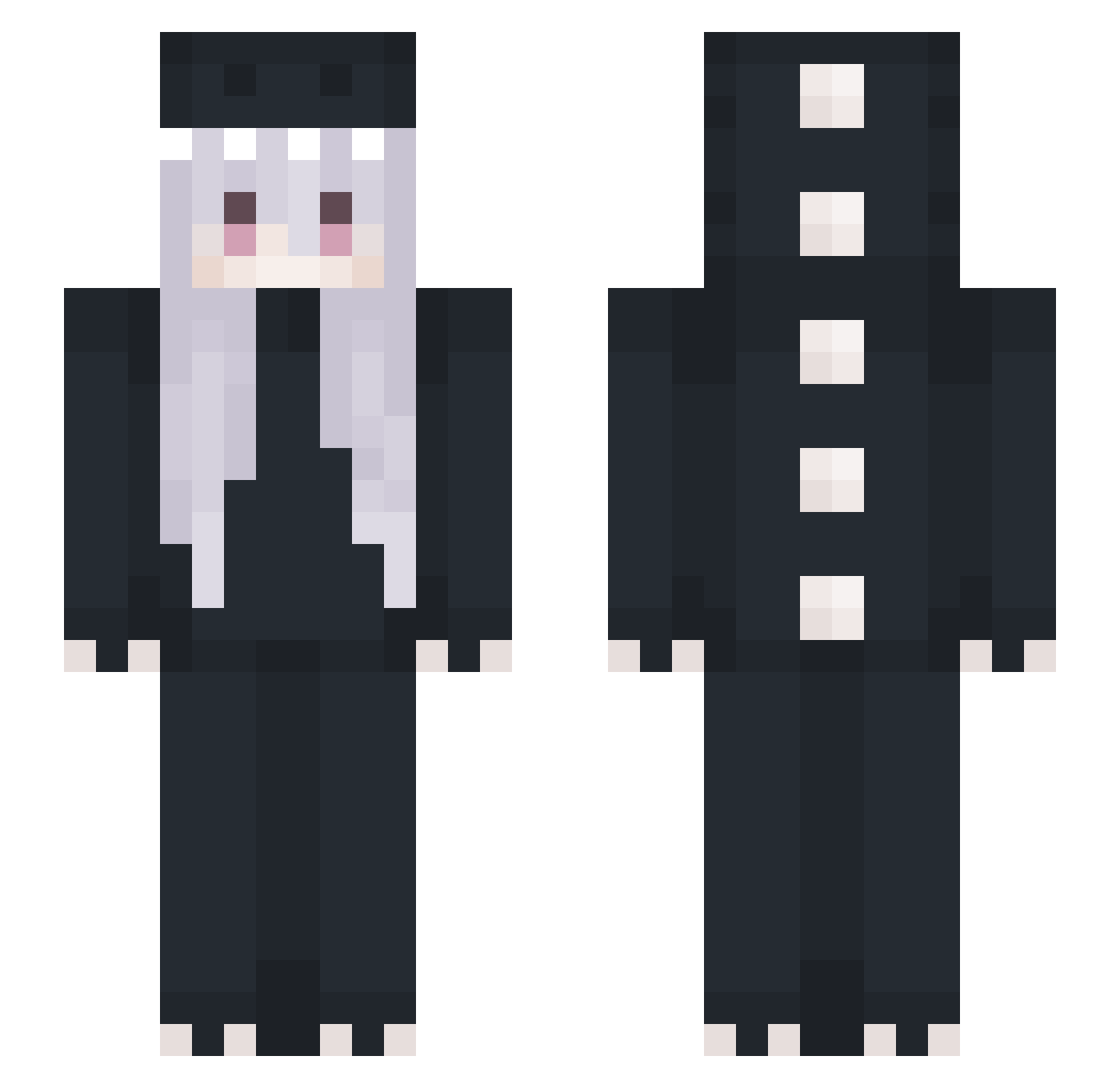 hawk_lw017 Minecraft skin, front and back view