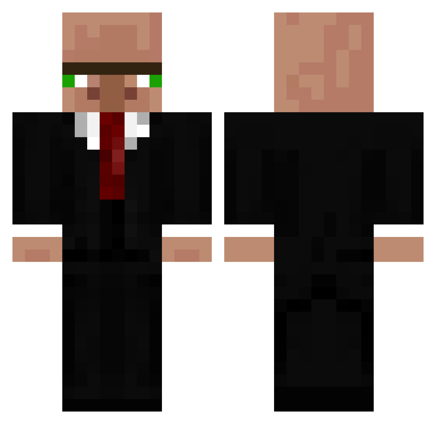 SVBalint Minecraft skin, front and back view