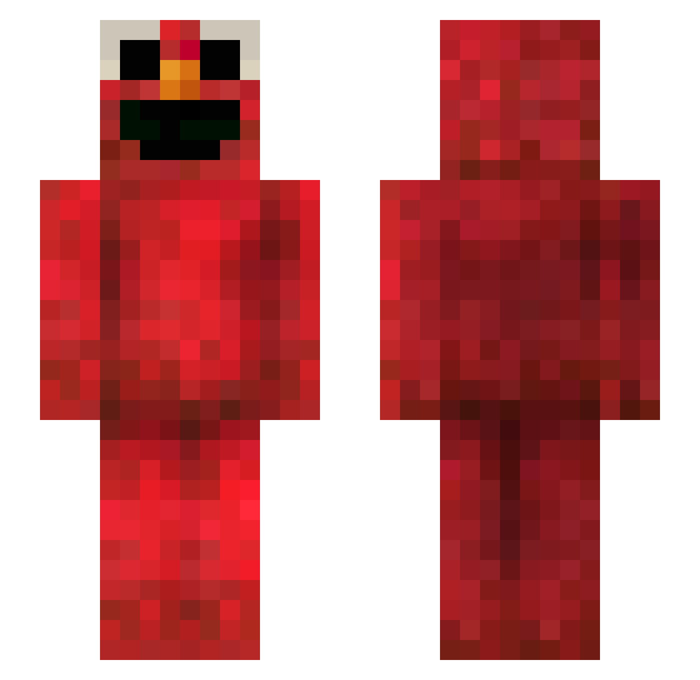 YoshuA_B Minecraft skin, front and back view