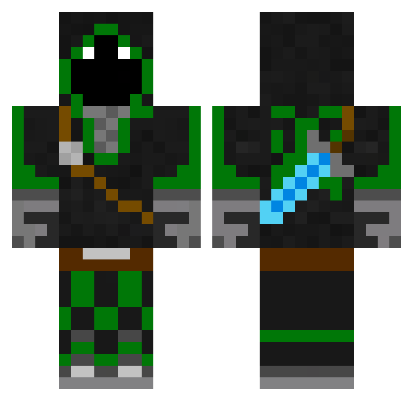 KoekieDejan Minecraft skin, front and back view