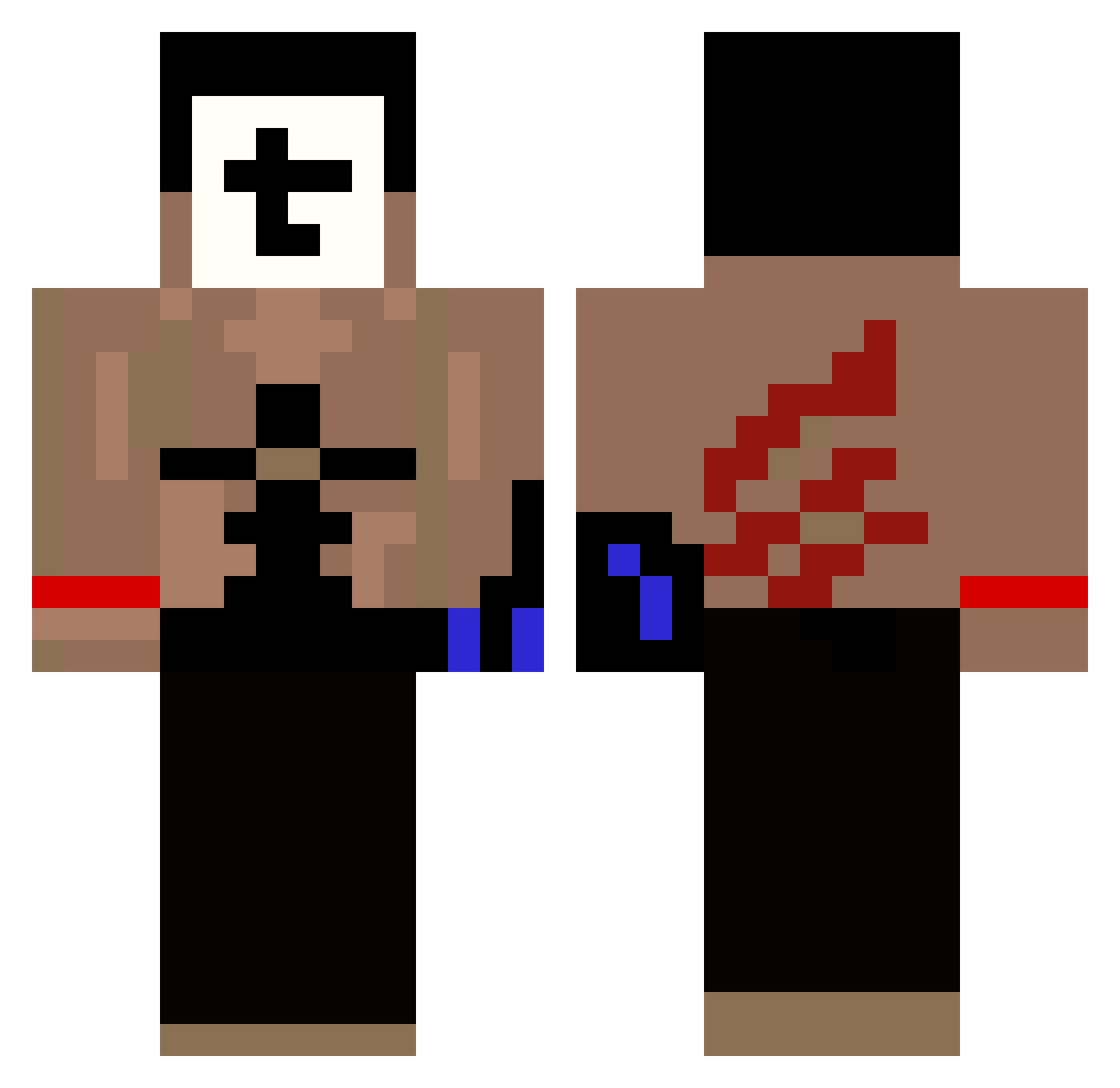 tuyukusa017 Minecraft skin, front and back view