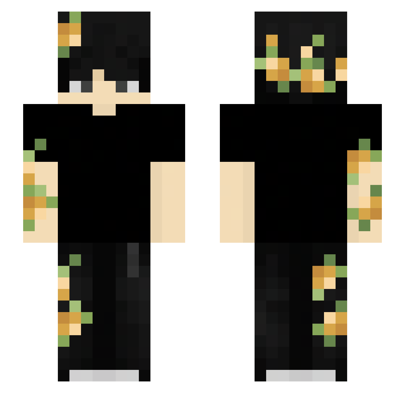 Allonezin Minecraft skin, front and back view