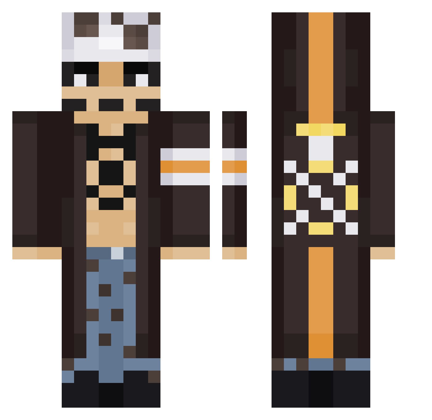 RevoRevo_ Minecraft skin, front and back view