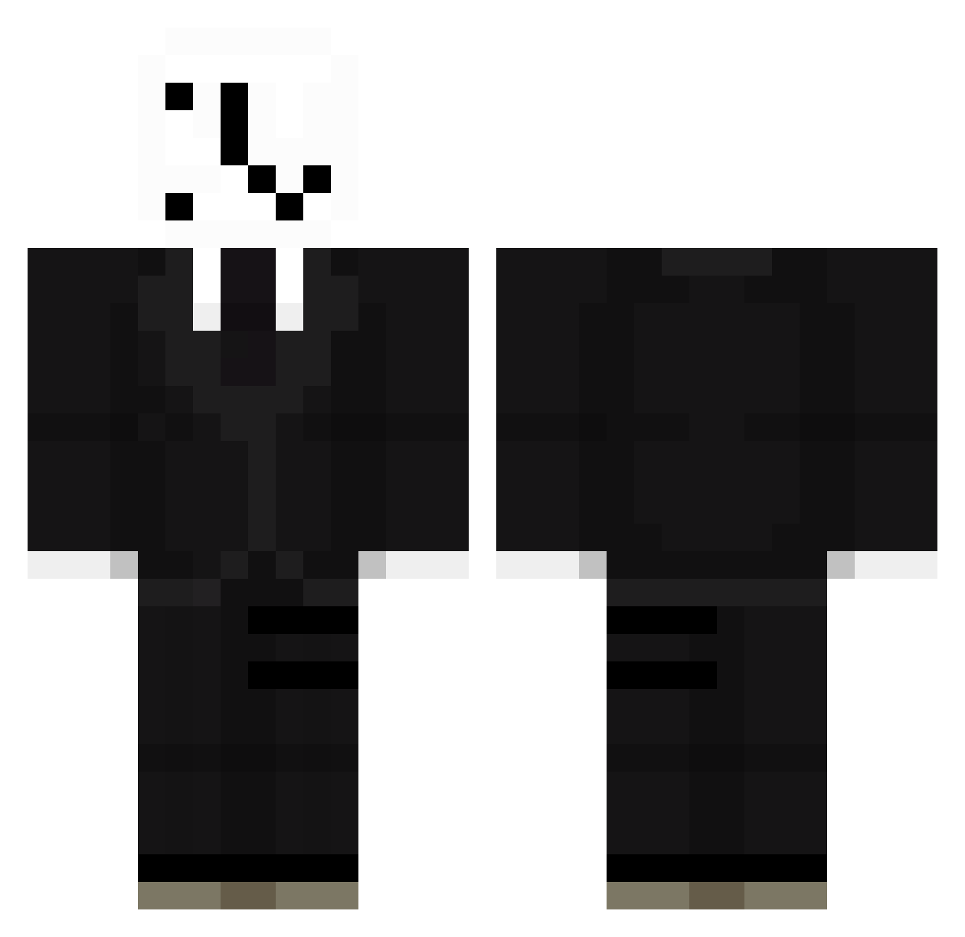 Malva_XD Minecraft skin, front and back view