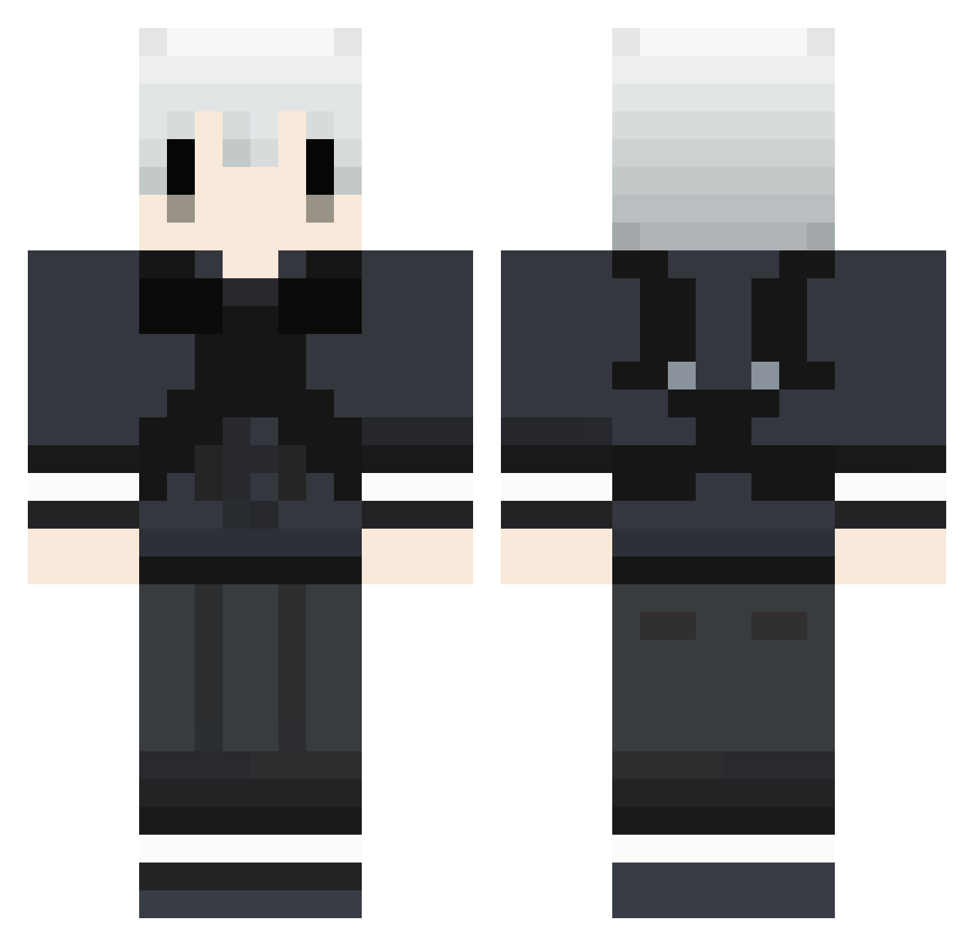 sumeragi_JIN Minecraft skin, front and back view