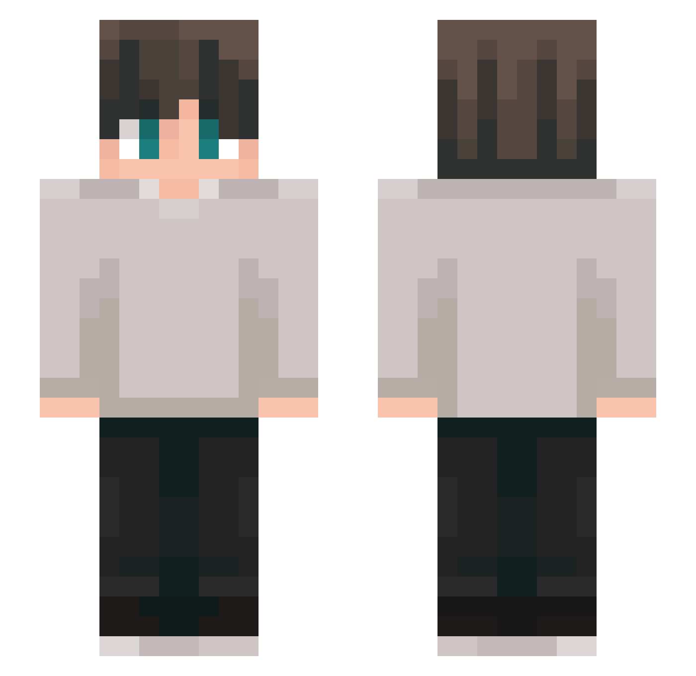zuzzu0313 Minecraft skin, front and back view