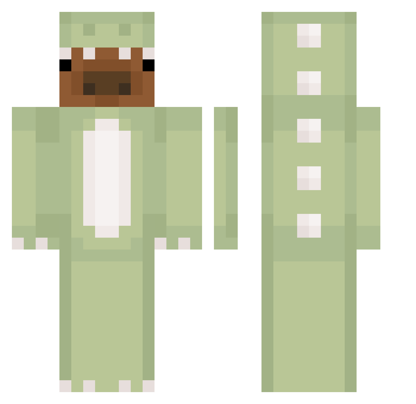 Zera_9560 Minecraft skin, front and back view