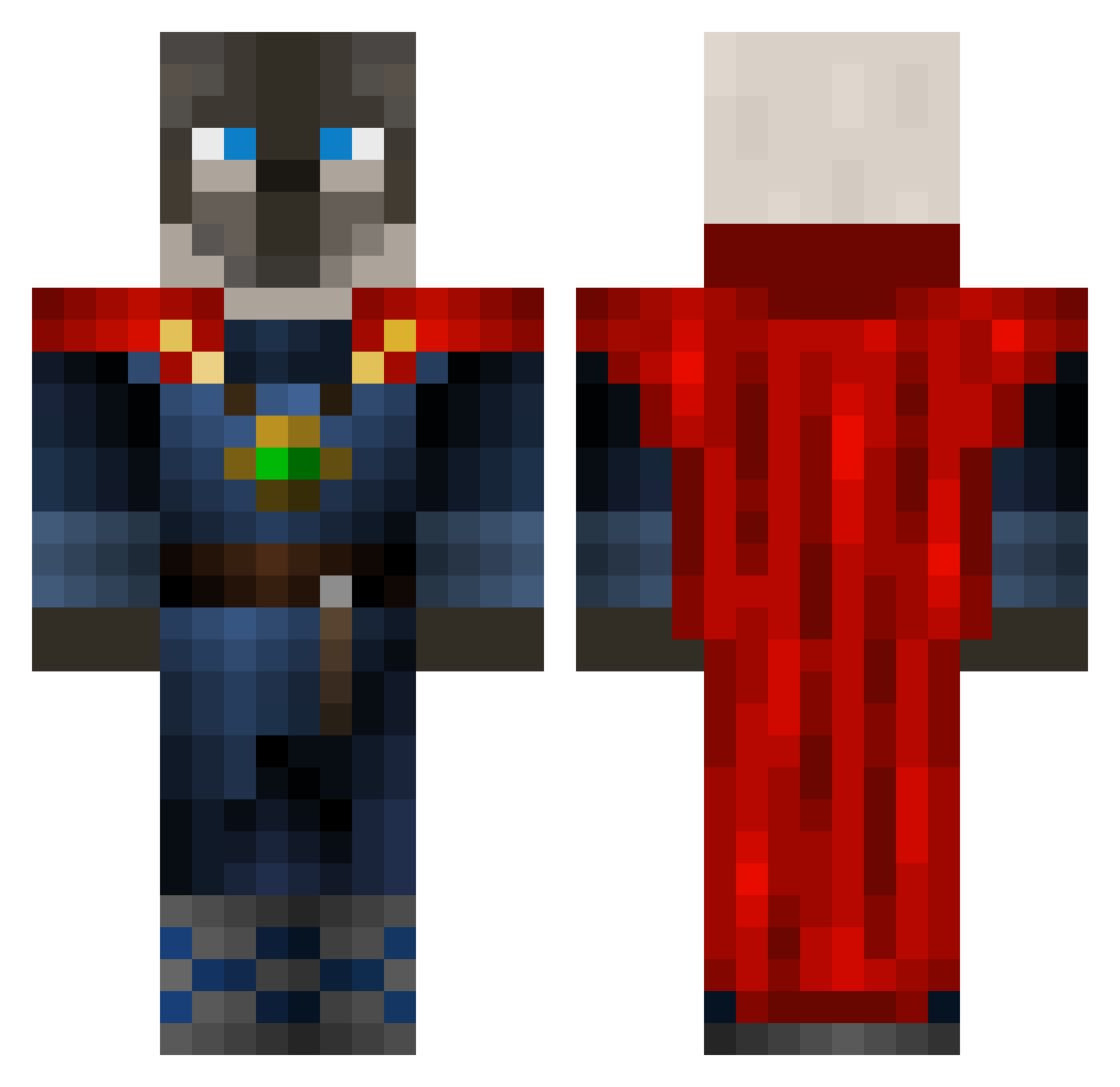 LiLFitZ04 Minecraft skin, front and back view
