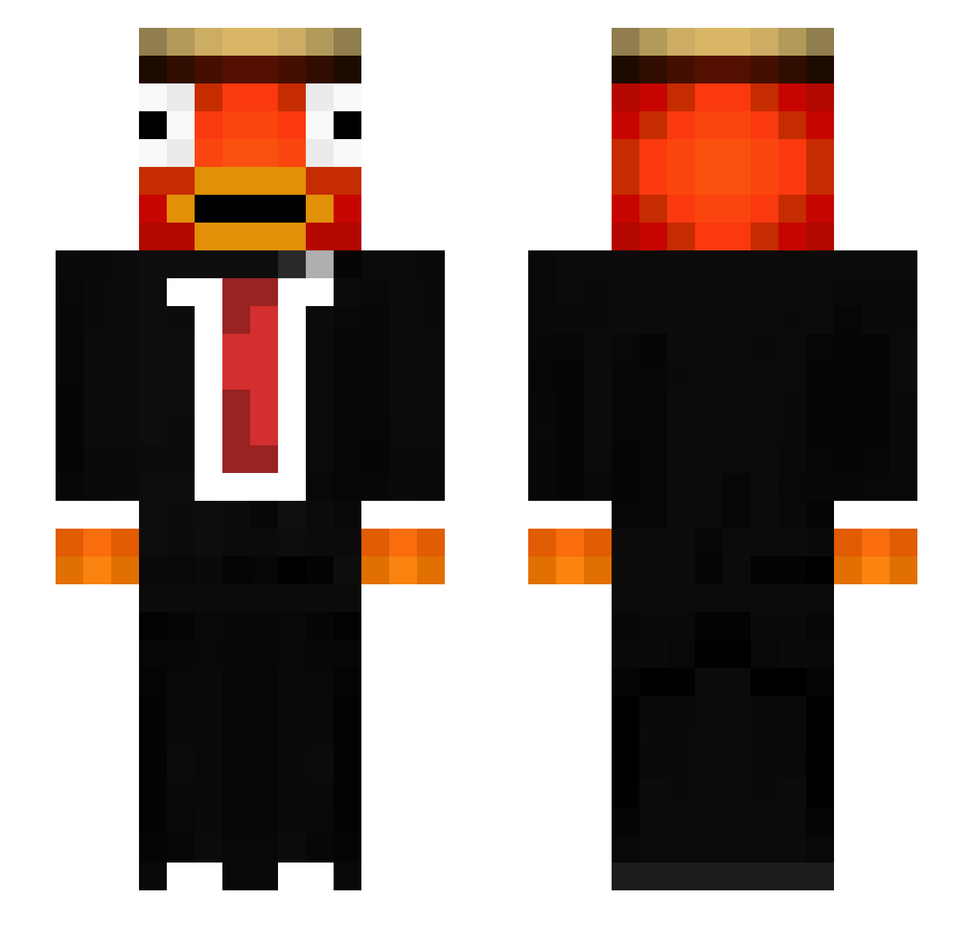 simonSTOg Minecraft skin, front and back view