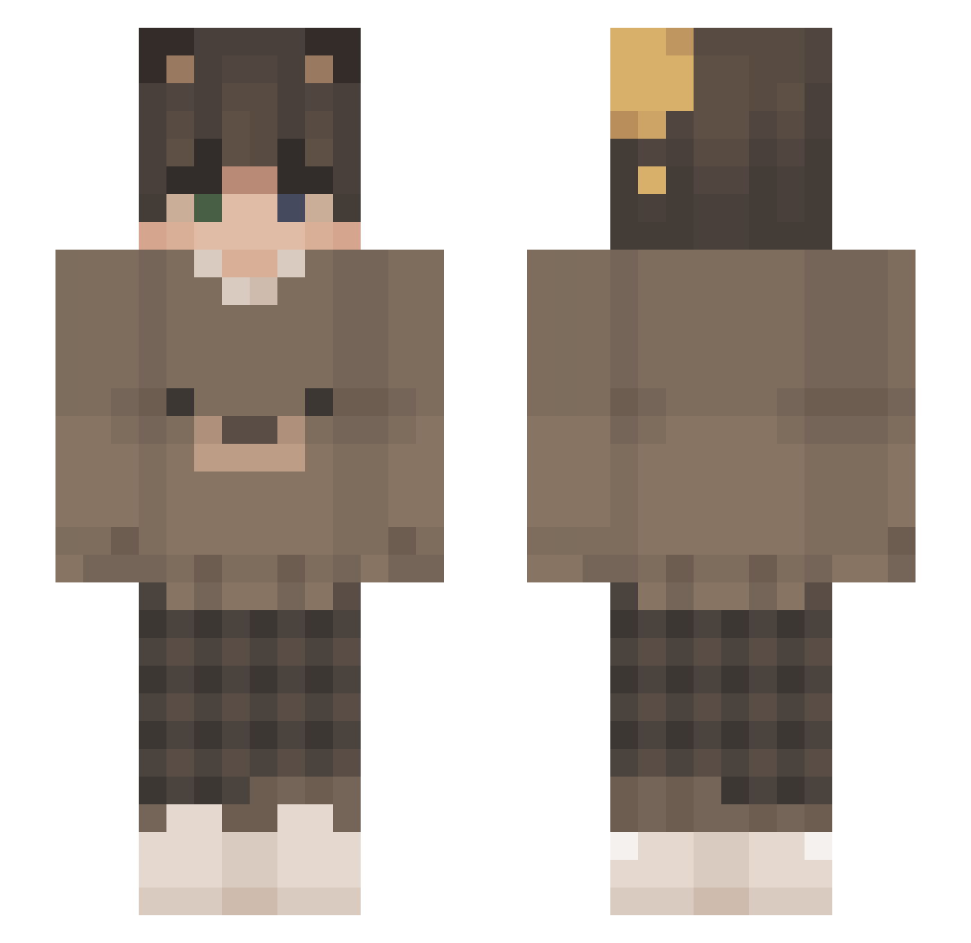 zurjie_ Minecraft skin, front and back view