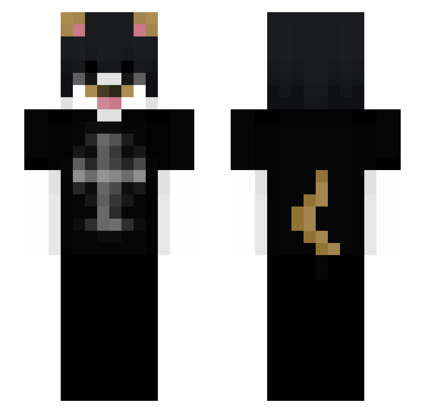 _rozee Minecraft skin, front and back view