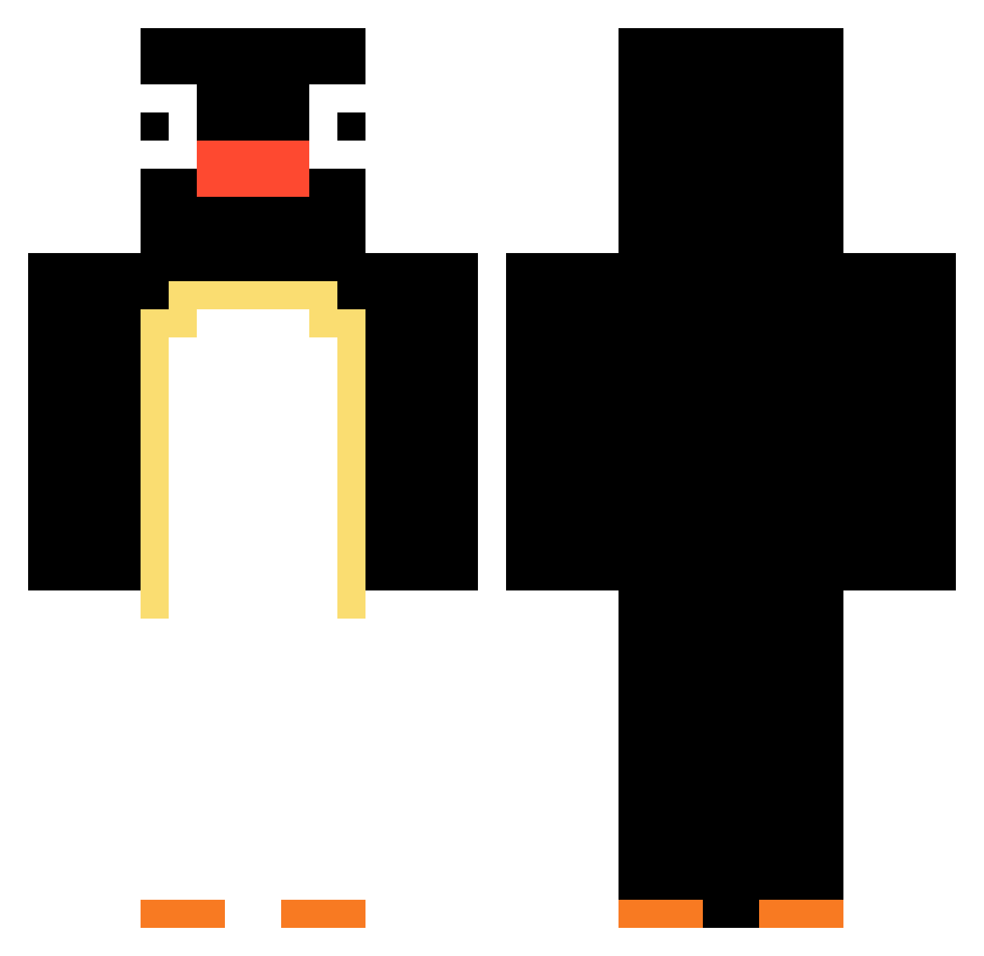 Wekzz_ Minecraft skin, front and back view