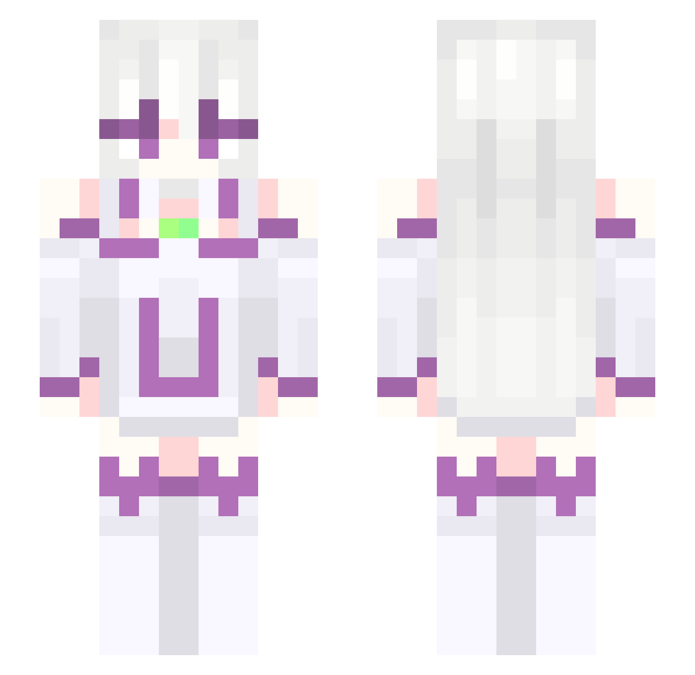 realtrinitys Minecraft skin, front and back view