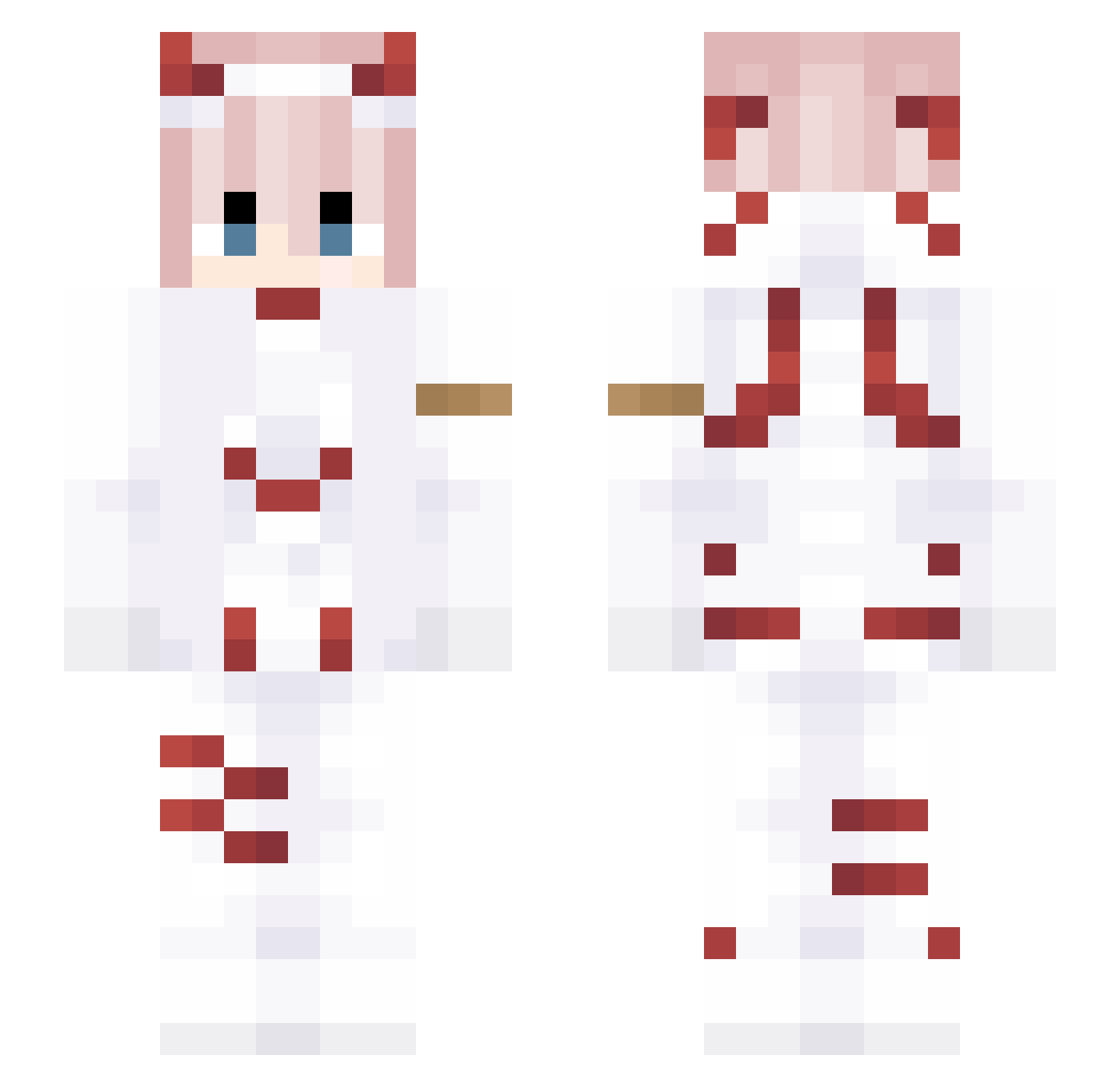 X_XXV Minecraft skin, front and back view