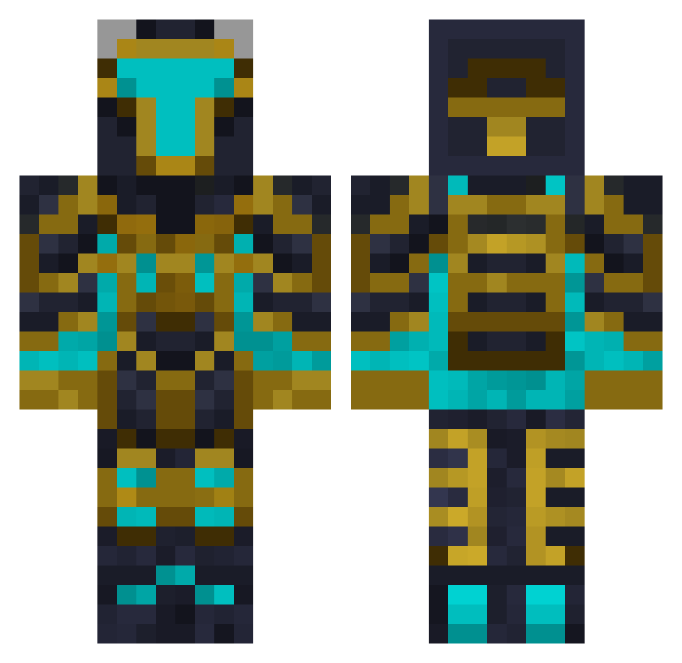 OwnTortoise4971 Minecraft skin, front and back view