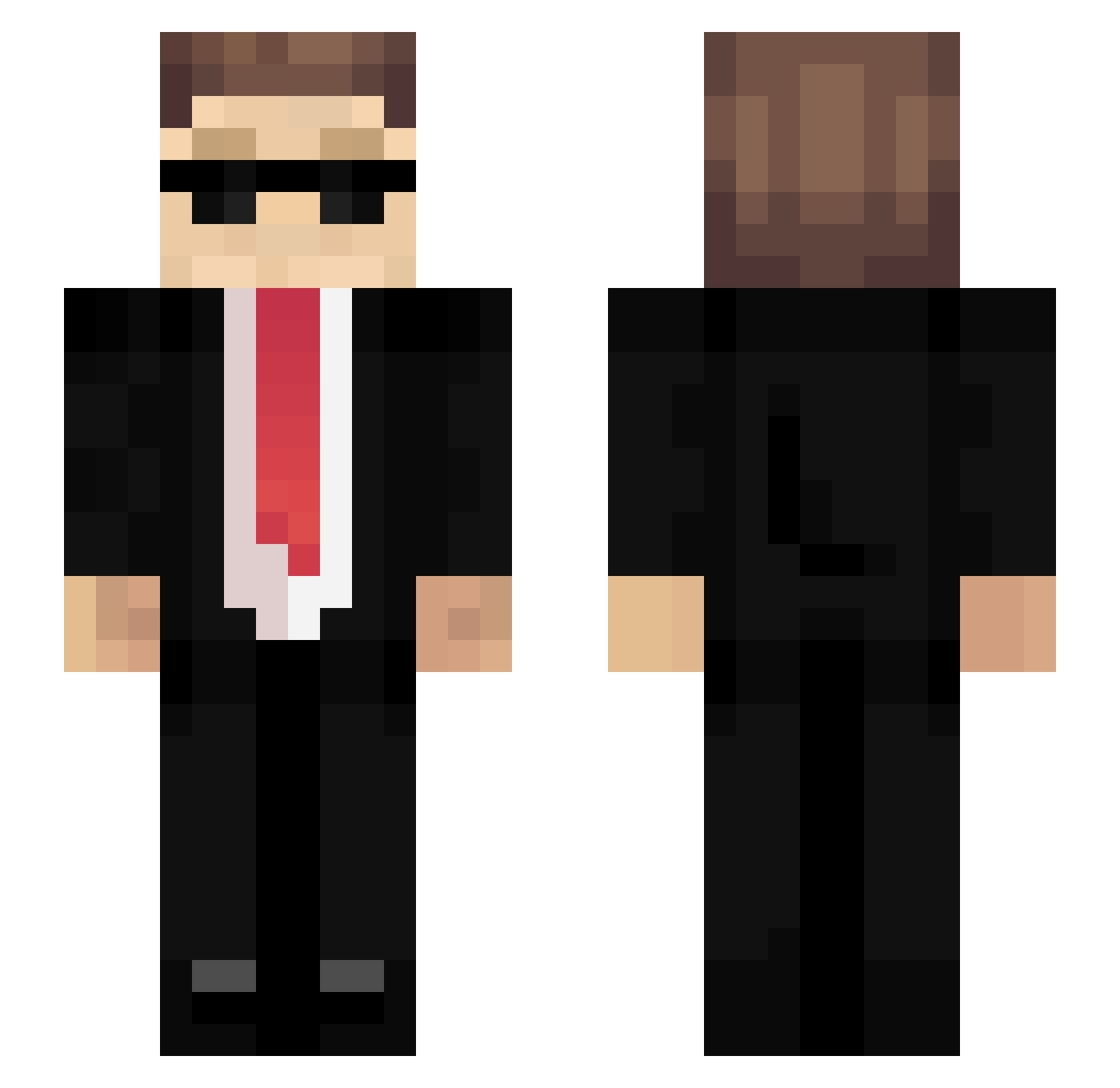Tobivonne Minecraft skin, front and back view