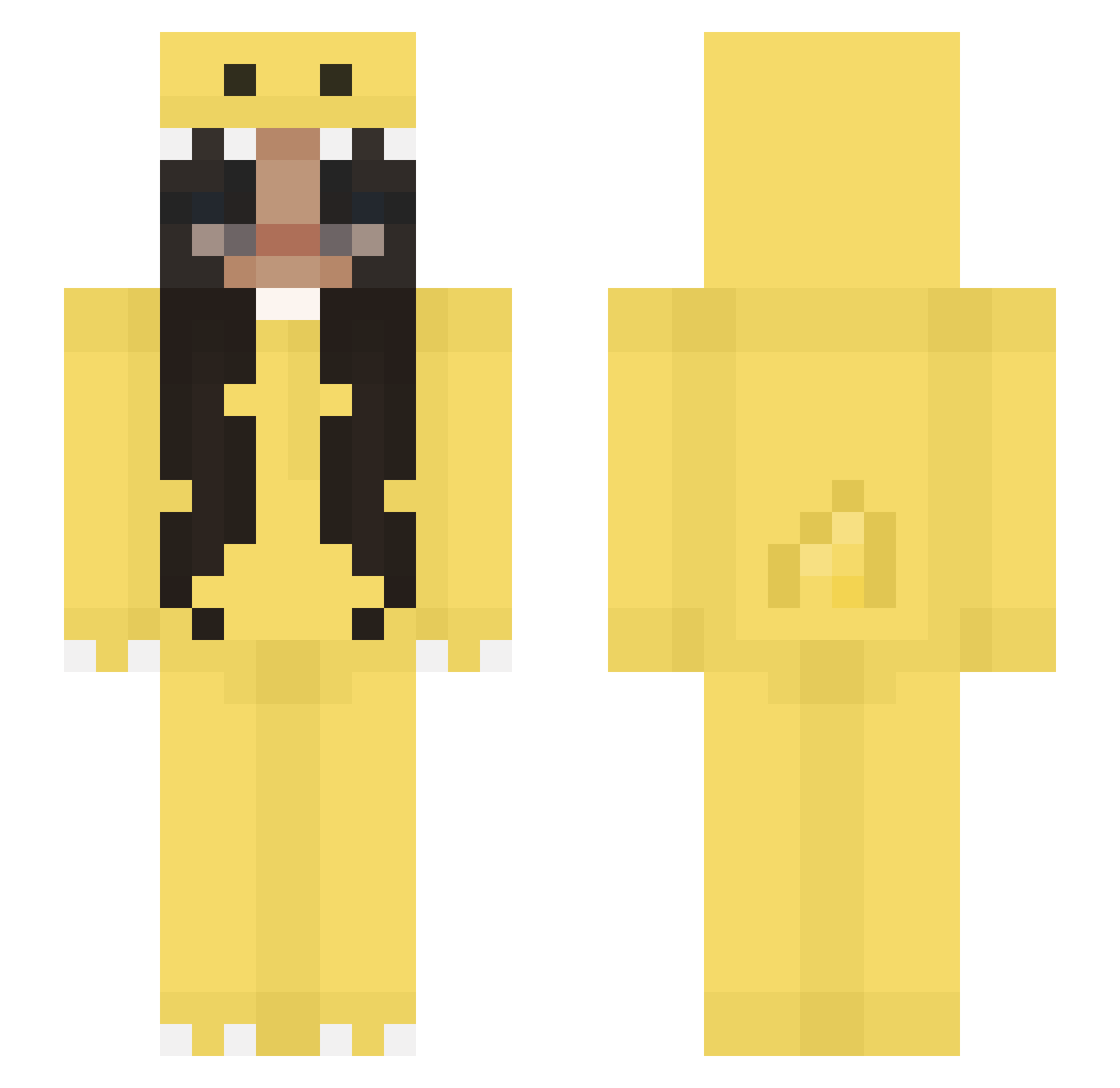 Erkaa_ Minecraft skin, front and back view