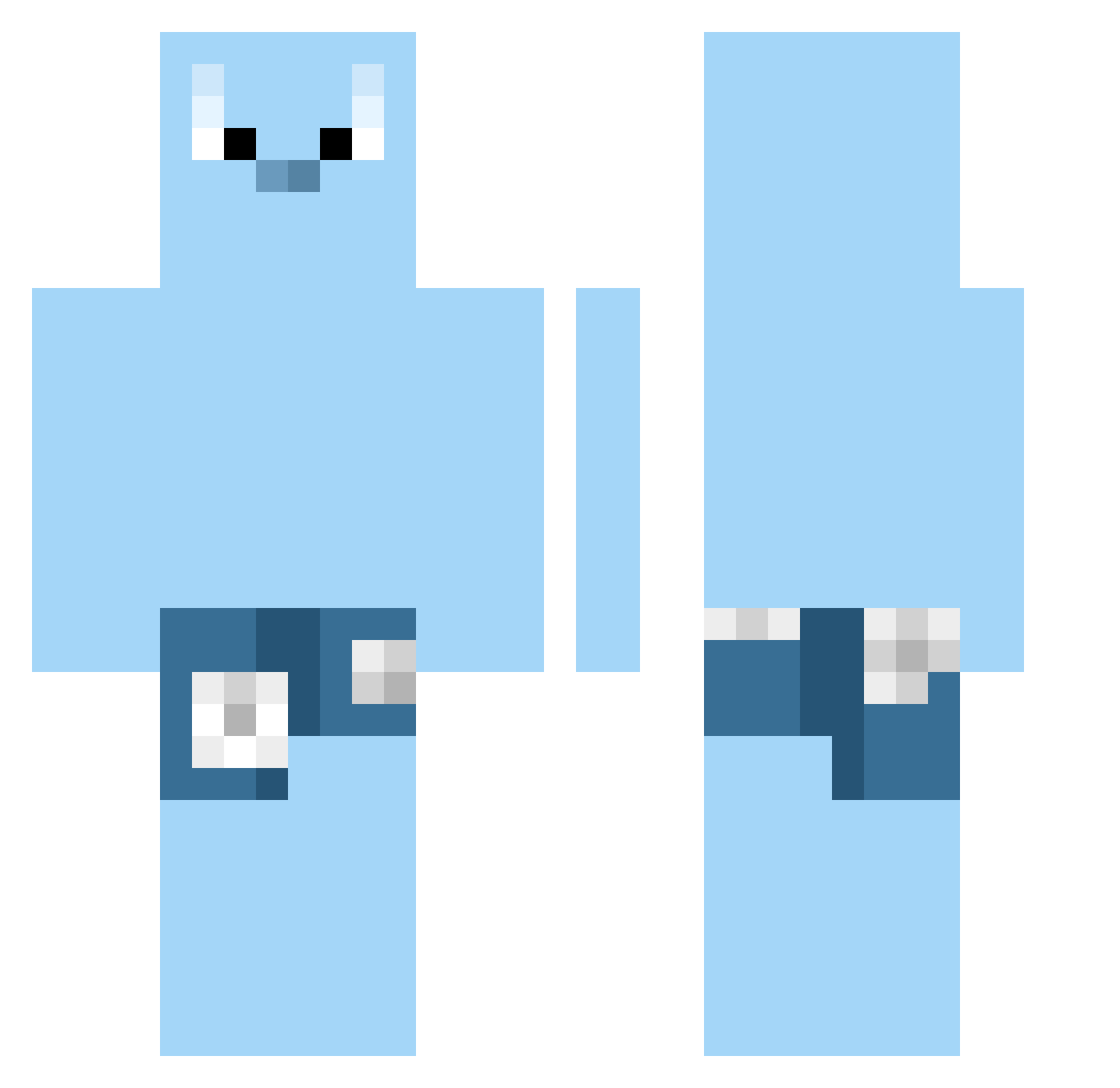 glglgl1224 Minecraft skin, front and back view