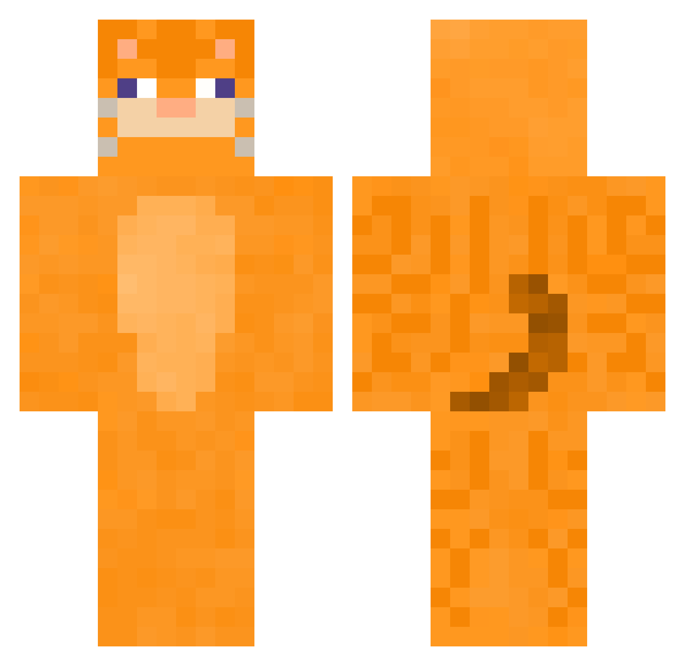 Flying_Jay_G Minecraft skin, front and back view