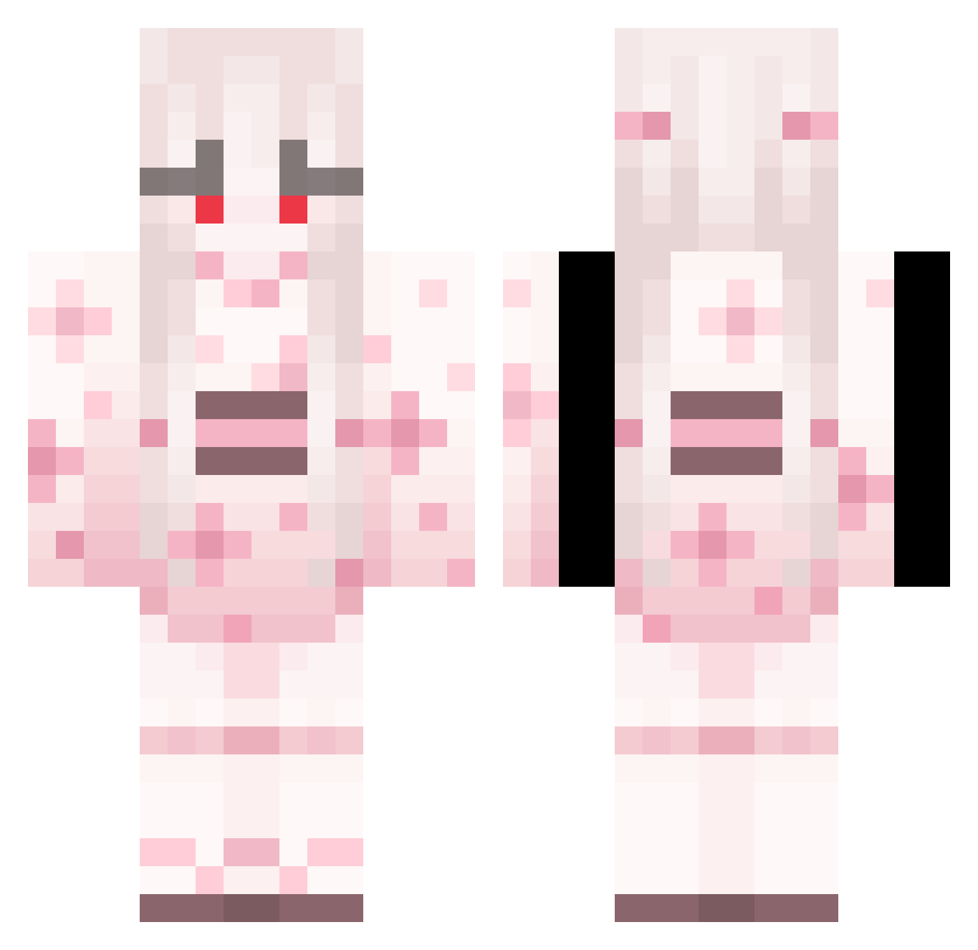 Protwinkz Minecraft skin, front and back view