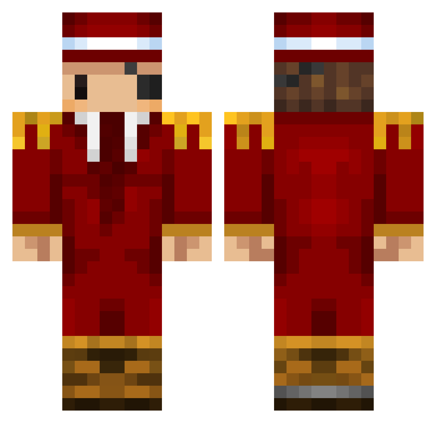t1lenn Minecraft skin, front and back view