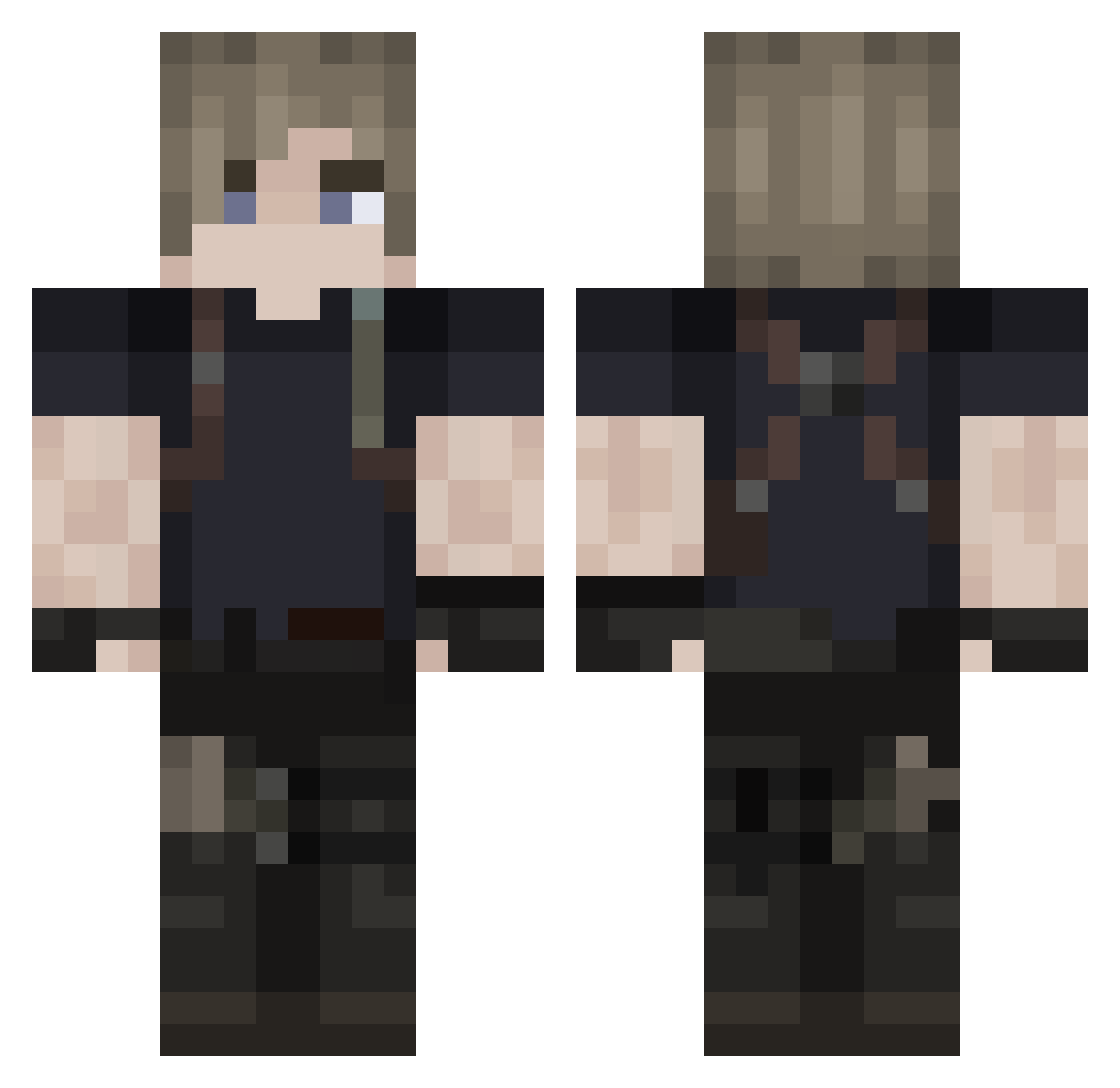 m7mad1234 Minecraft skin, front and back view